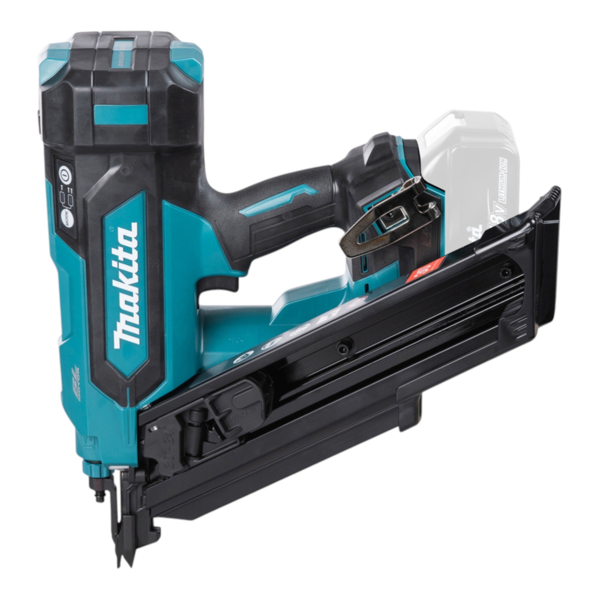 Makita DBN 900 RMK Akku Streifennagler 18 V 50 90 mm Brushless 2x Akku 4 0 Ah Ladegeraet Koffer 1 - toolbrothers