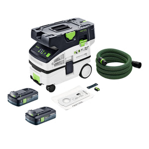 Festool CTLC MINI I-Basic Akku Absaugmobil 36 V ( 2x 18 V ) Staubklasse L + 2x Akku 4,0 Ah - ohne Ladegerät