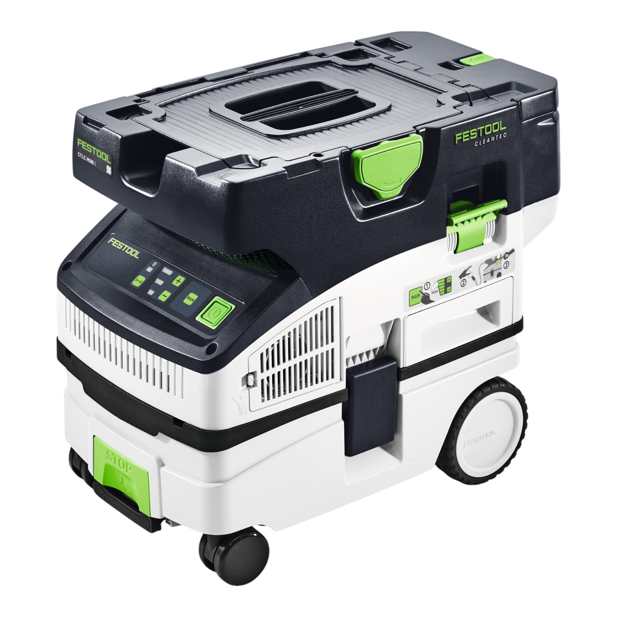 Festool CTLC MINI I Basic Akku Absaugmobil 36 V 2x 18 V Staubklasse L 2x Akku 4 0 Ah Doppelladegeraet Systainer 1 - toolbrothers