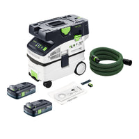 Festool CTLC MIDI I Basic Akku Absaugmobil 36 V 2x 18 V Staubklasse L 2x Akku 4 0 Ah ohne Ladegeraet 0 - toolbrothers