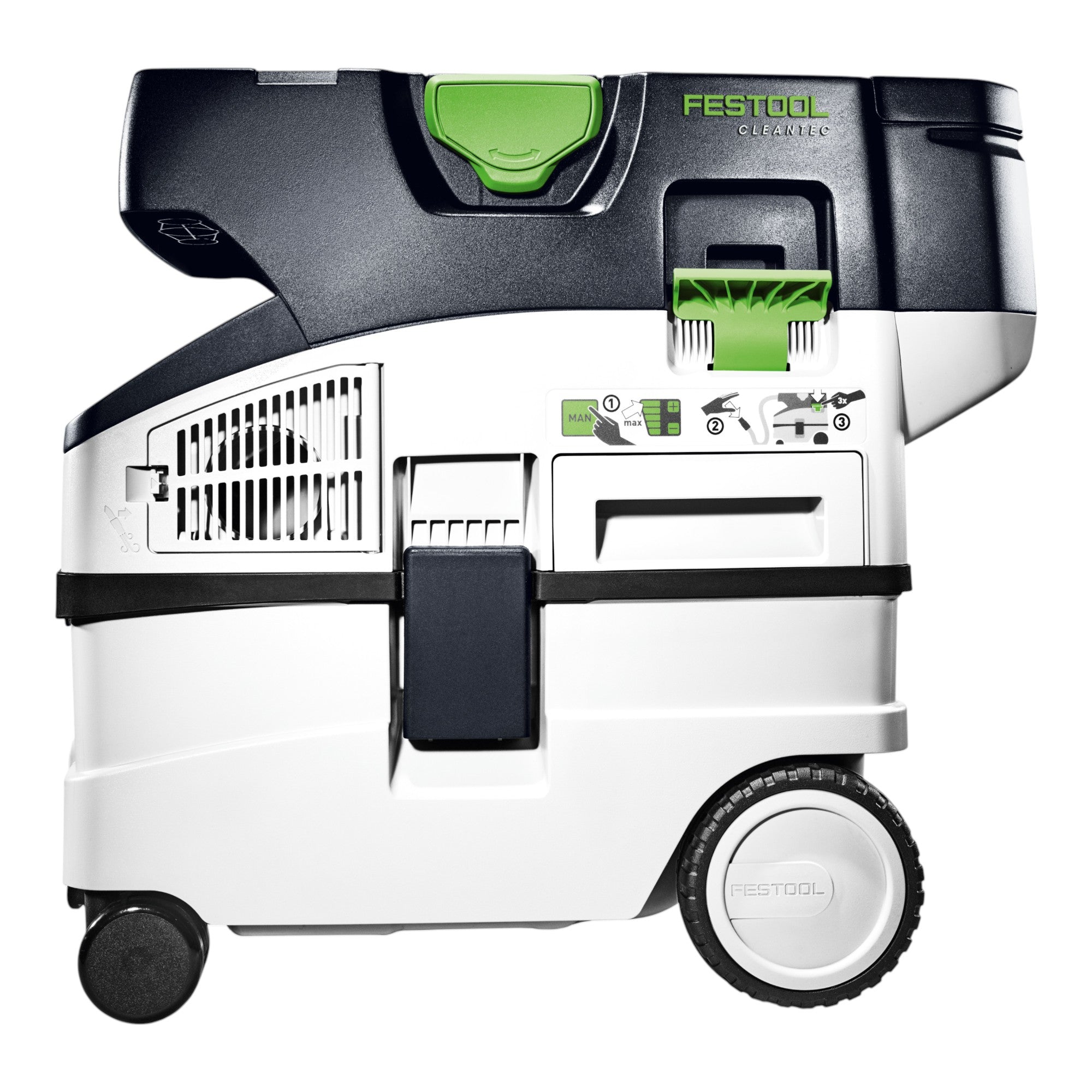 Festool CTMC MIDI I Basic Akku Absaugmobil 36 V 2x 18 V Staubklasse M 2x Akku 4 0 Ah ohne Ladegeraet 3 - toolbrothers