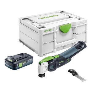 Festool OSC 18 E-Basic Akku Oszillierer 18 V Starlock Max Brushless + 1x Akku 4,0 Ah + Systainer - ohne Ladegerät