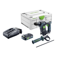 Festool BHC 18 Basic Akku Bohrhammer 18 V 1 8 J SDS Plus Brushless 1x Akku 4 0 Ah Ladegeraet Systainer 0 - toolbrothers
