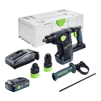 Festool KHC 18 EB Basic Akku Kombihammer 18 V 2 6 J SDS Plus Brushless 1x Akku 4 0 Ah Ladegeraet Systainer 0 - toolbrothers