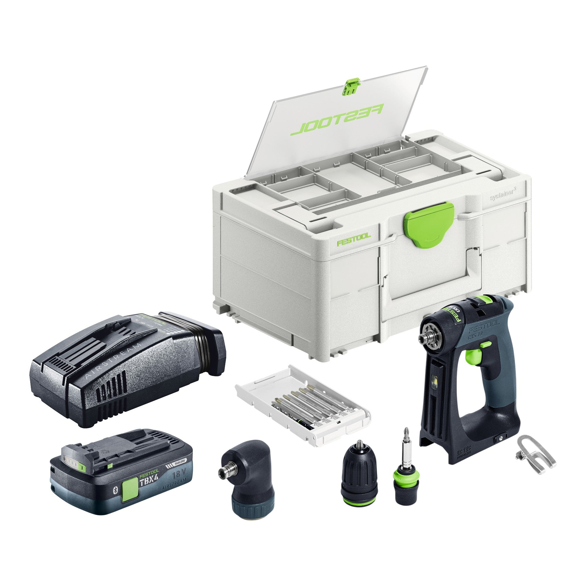 Festool CXS 18 Basic Set Akku Bohrschrauber 18 V 40 Nm Brushless 1x Akku 4 0 Ah Schnellladegeraet Systainer 0 - toolbrothers