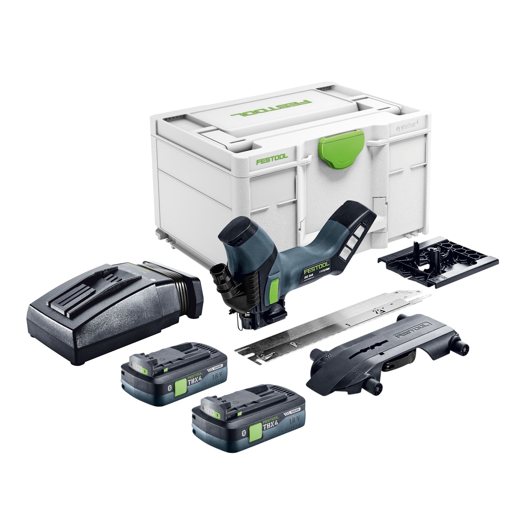 Festool ISC 240 EB Basic Akku Daemmstoffsaege 18 V 240 mm 2x Akku 4 0 Ah Ladegeraet Systainer 0 - toolbrothers