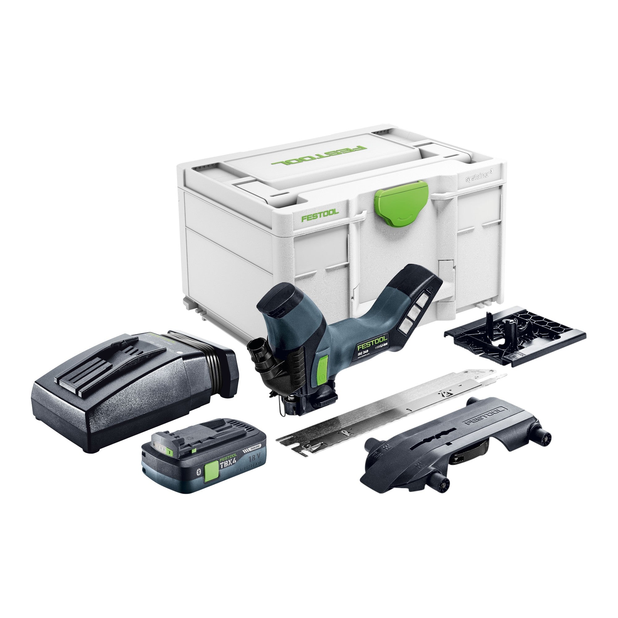 Festool ISC 240 EB Basic Akku Daemmstoffsaege 18 V 240 mm 1x Akku 4 0 Ah Ladegeraet Systainer 0 - toolbrothers