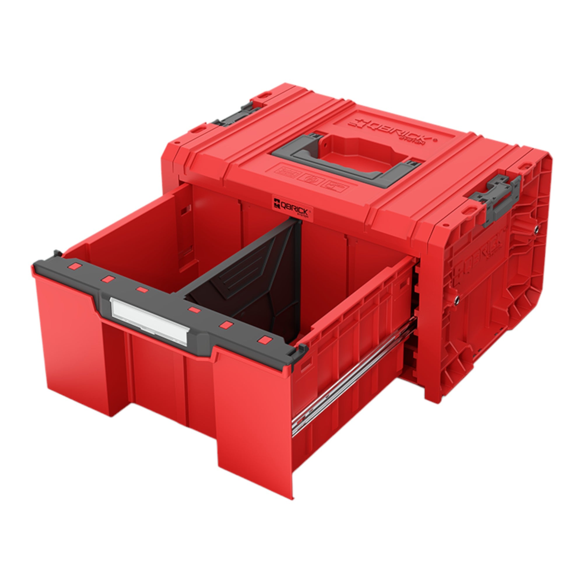 Qbrick System PRO Drawer Workshop Set 6 2 0 RED ULTRA HD Werkzeugkasten Set 4 tlg 525 x 345 x 885 mm 1 - toolbrothers