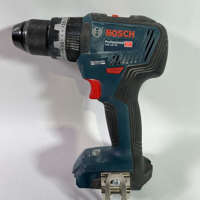 Bosch GSB 18V 55 Professional Akku Schlagbohrschrauber 18 V 55 Nm Brushless Koffer ohne Akku ohne Ladegeraet Reparaturgeraet 0 - toolbrothers