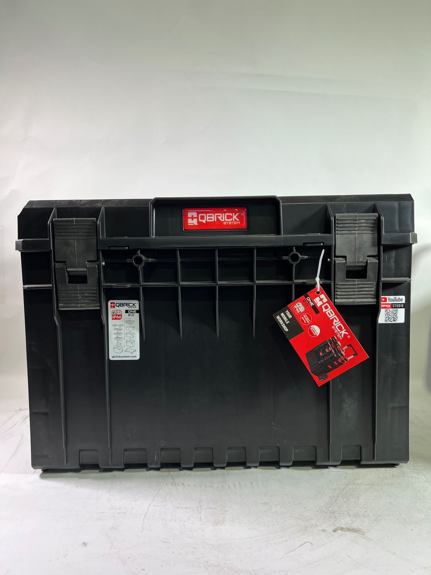 Qbrick System ONE 450 2 0 Technik Werkzeugkoffer 585 x 385 x 420 mm 52 l stapelbar IP66 Beschaedigt 0 - toolbrothers