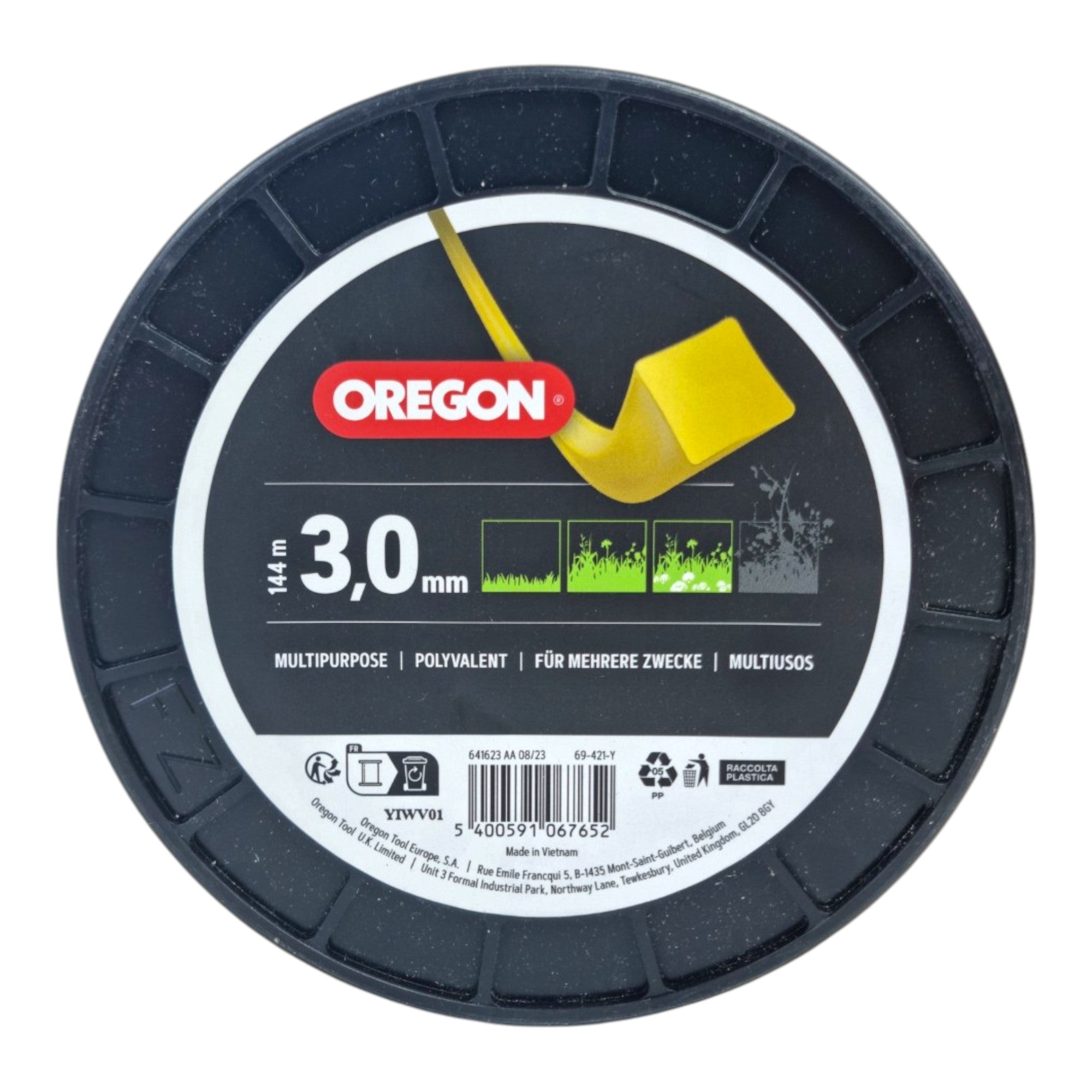 Oregon Quadratischer Maehfaden Gelb 3 0 mm x 144 m 69 421 Y  1 - toolbrothers