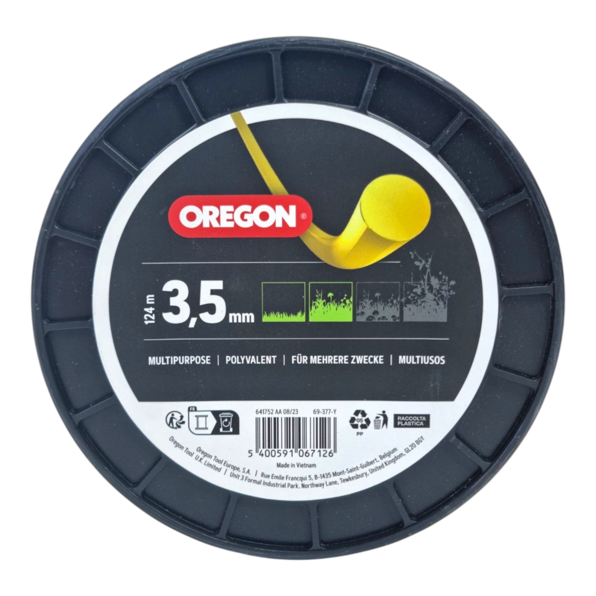 Oregon Freischneidefaden Gelb Roundline 3 5 mm 124 Meter 69 377 Y  1 - toolbrothers