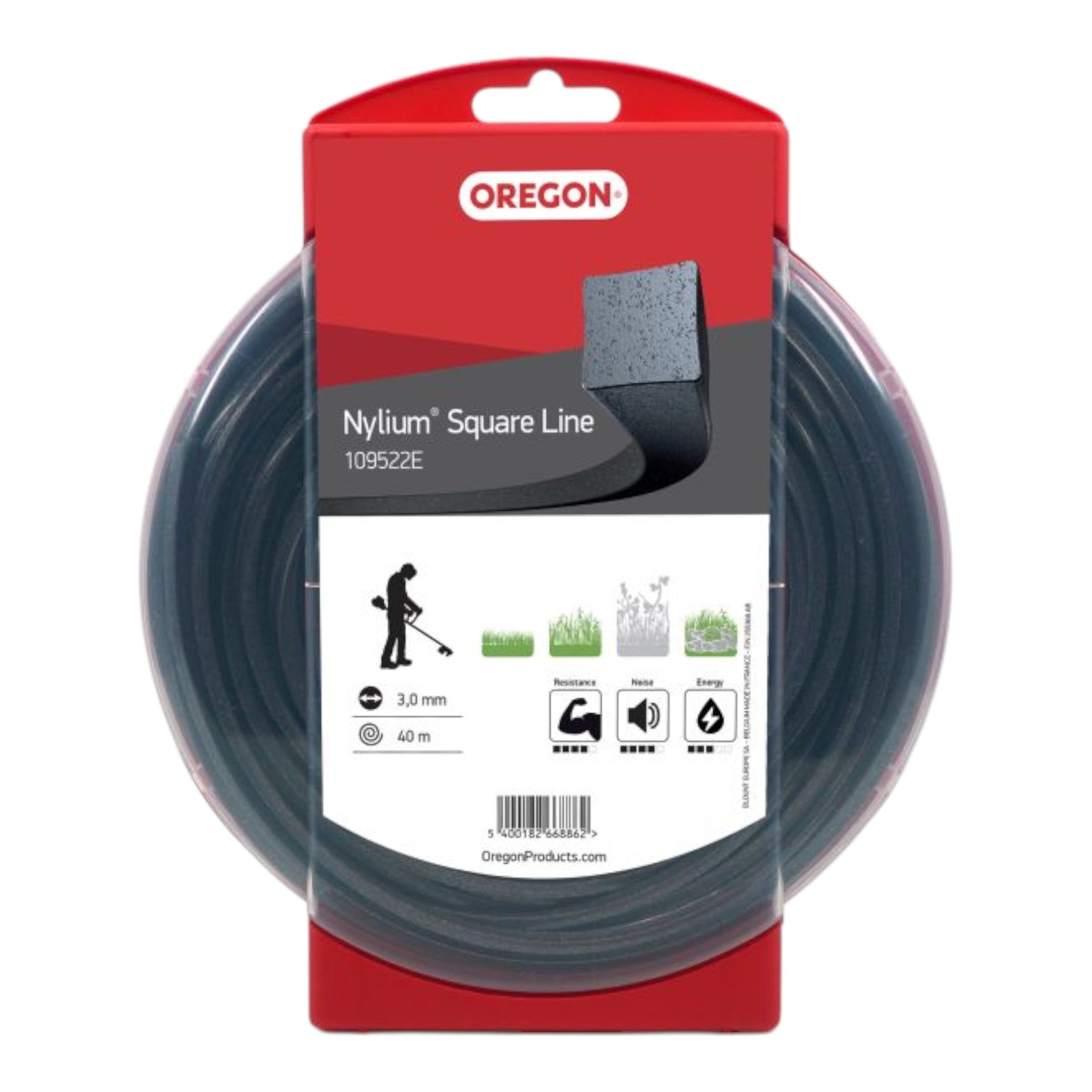 Oregon AluMax Trimmerfaden Quadratisch 3 0 mm x 40 m 109522E  0 - toolbrothers