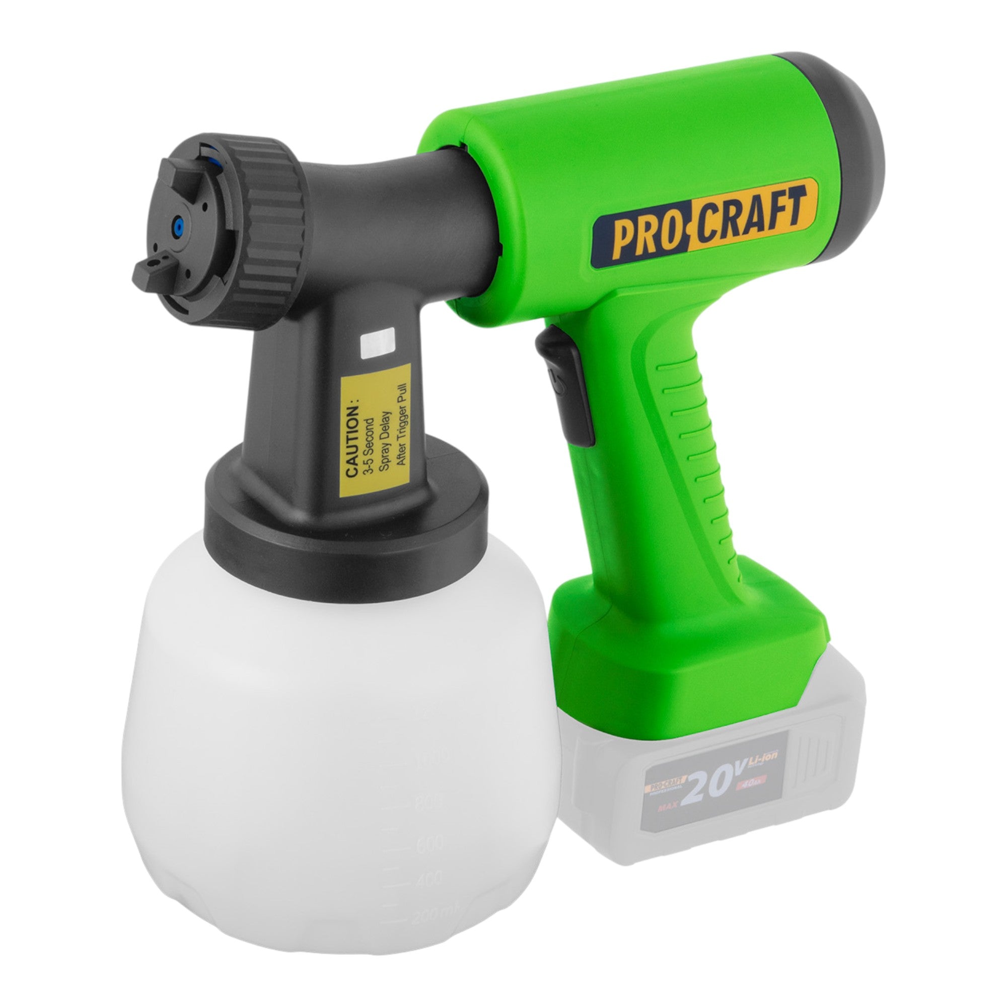 Procraft PSE22bb Akku Farbspritzpistole 20 V Brushless Solo ohne Akku ohne Ladegeraet 2 - toolbrothers