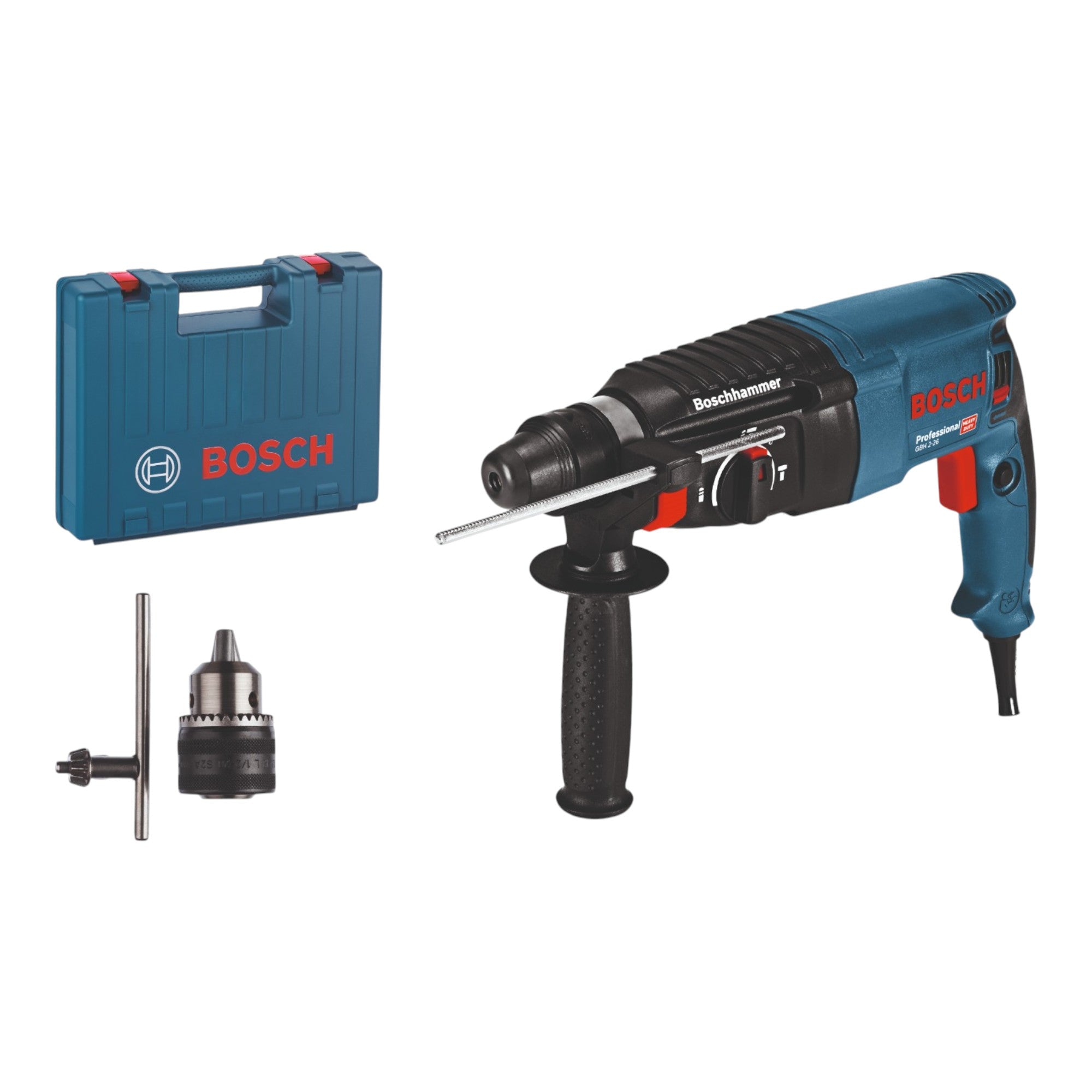 Bosch GBH 2 26 Professional Bohrhammer 830 W 2 7 J SDS plus 06112A3002 Koffer 0 - toolbrothers