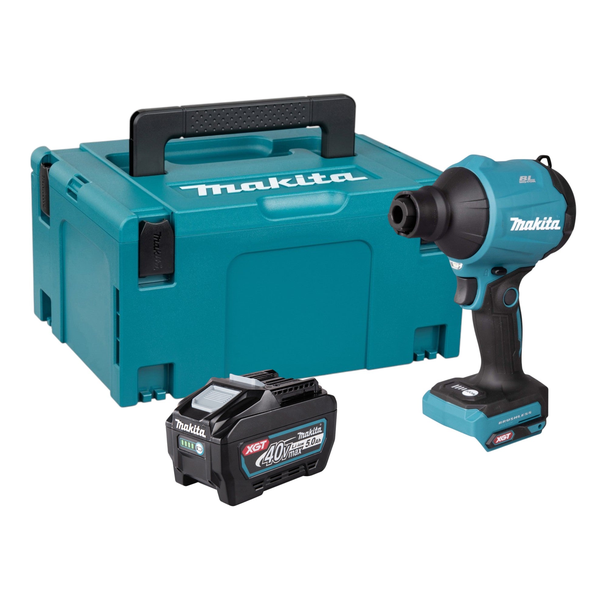 Makita AS 001 GT101 Akku Geblaese 40 V max Brushless 1x Akku 5 0 Ah Makpac ohne Ladegeraet 0 - toolbrothers