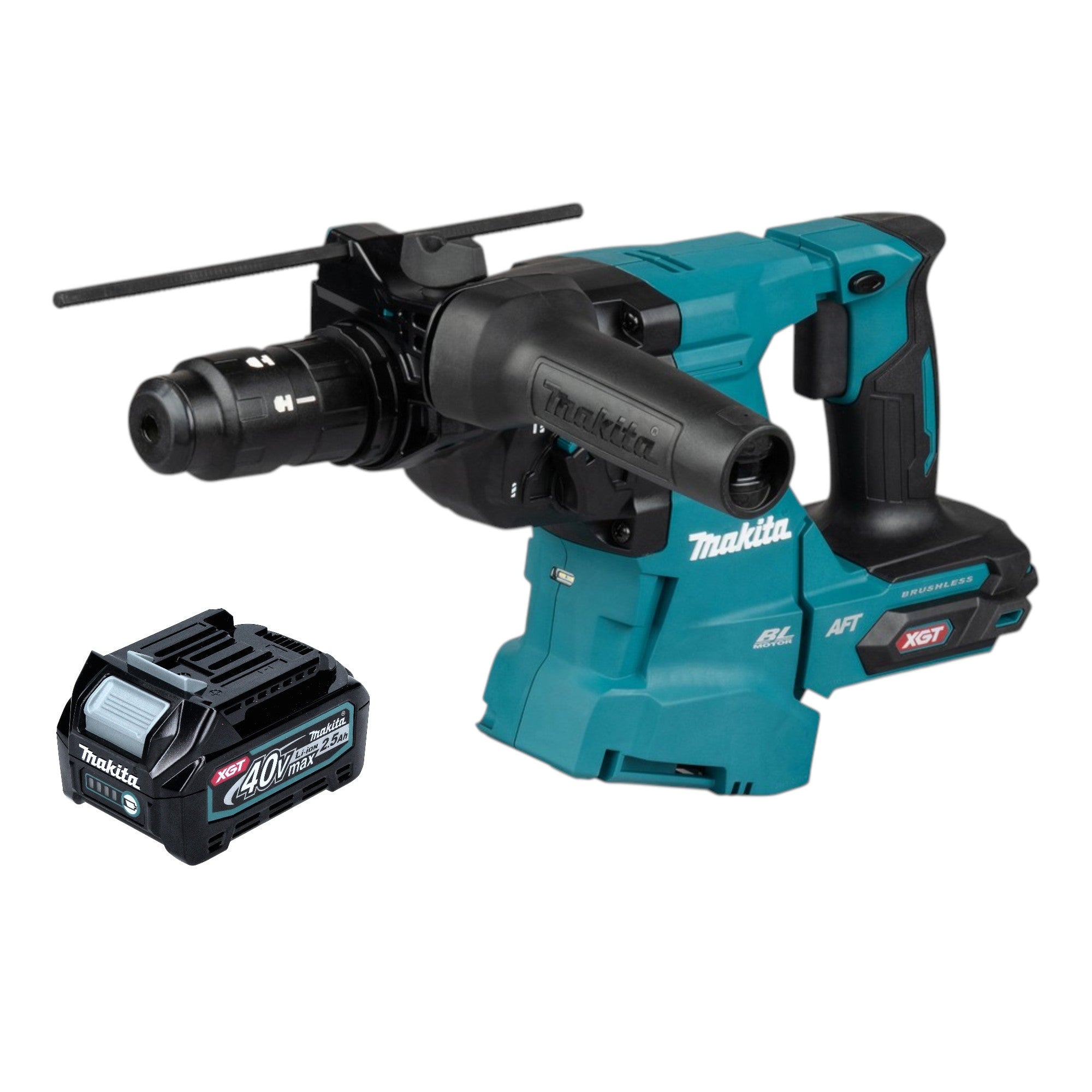 Makita HR 012 GD1 Akku Kombihammer 40 V max 3 3 J SDS plus Brushless 1x Akku 2 5 Ah ohne Ladegeraet 0 - toolbrothers