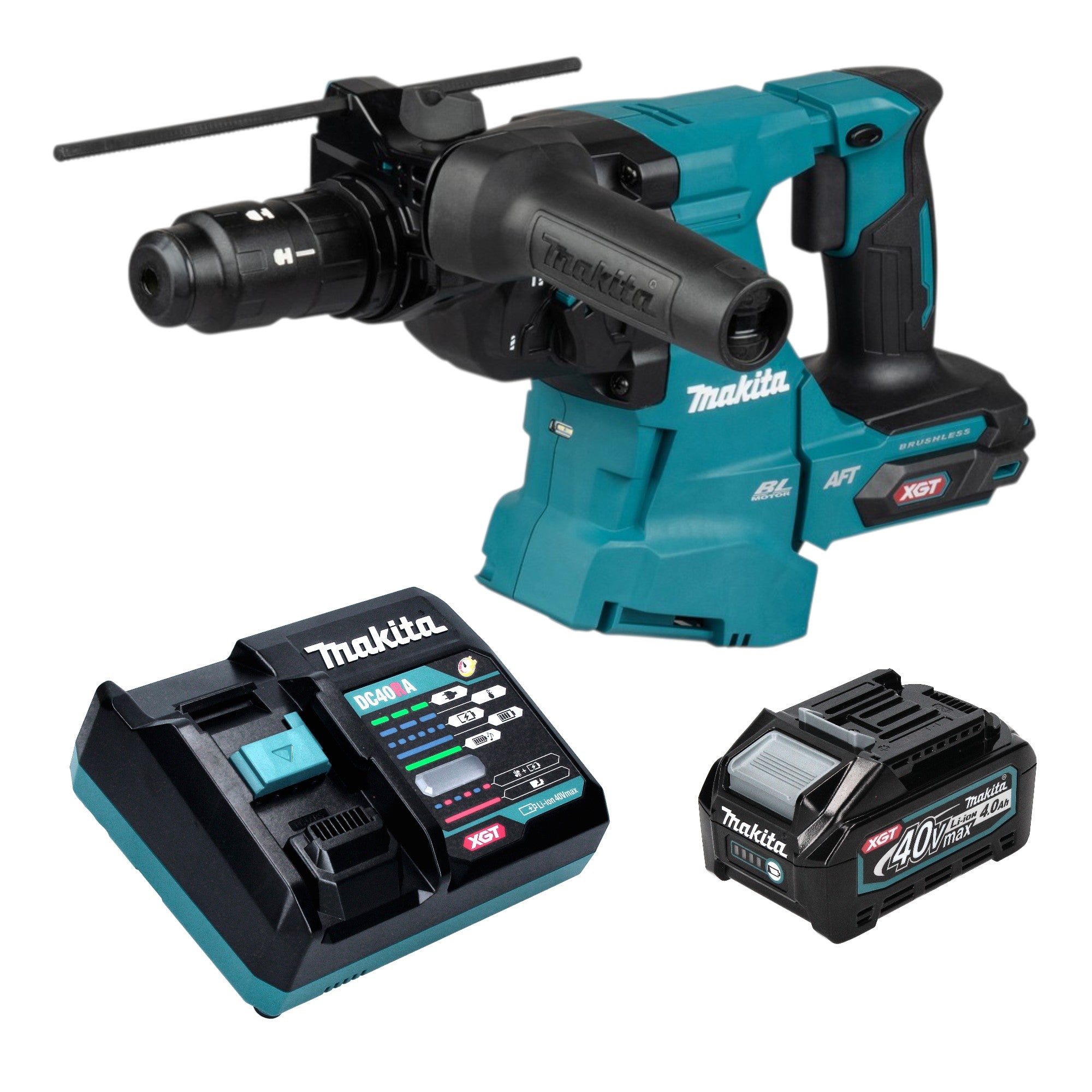 Makita HR 012 GM101 Akku Kombihammer 40 V max 3 3 J SDS plus Brushless 1x Akku 4 0 Ah Ladegeraet 0 - toolbrothers