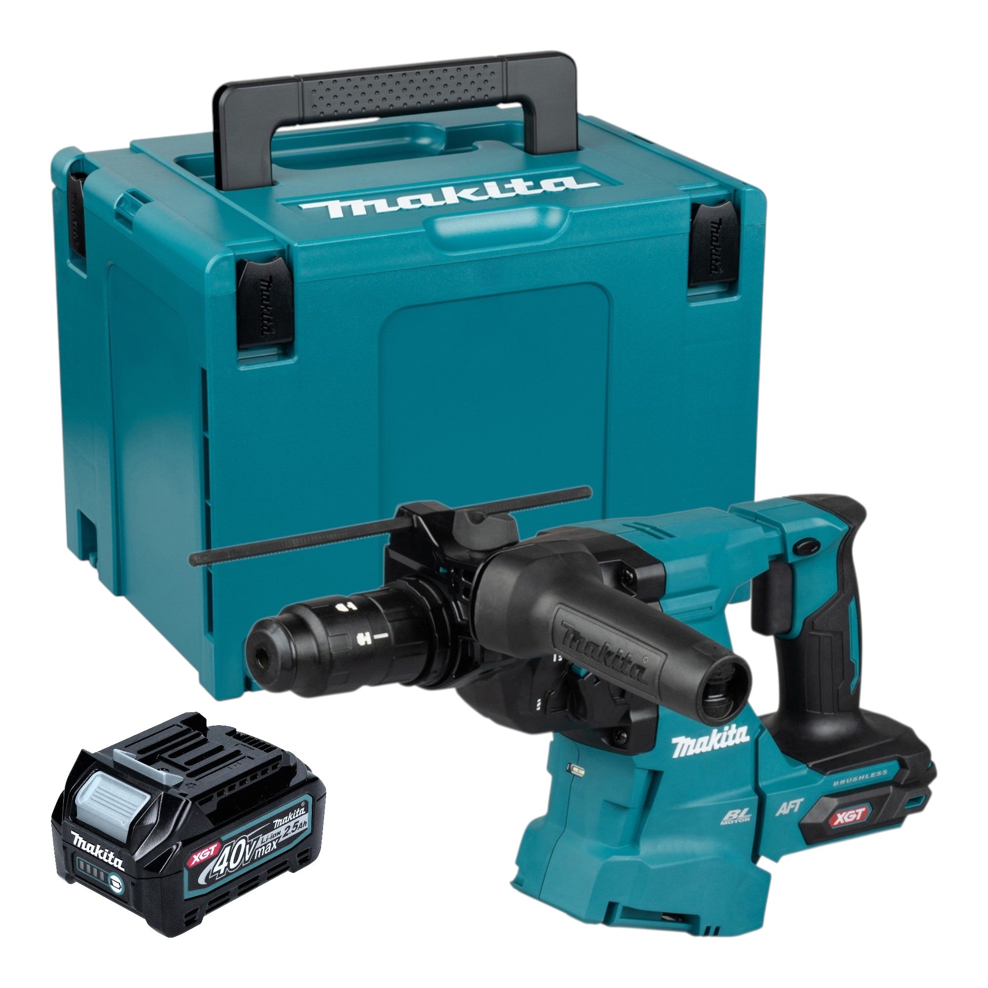Makita HR 012 GD101 Akku Kombihammer 40 V max 3 3 J SDS plus Brushless 1x Akku 2 5 Ah Makpac ohne Ladegeraet 0 - toolbrothers
