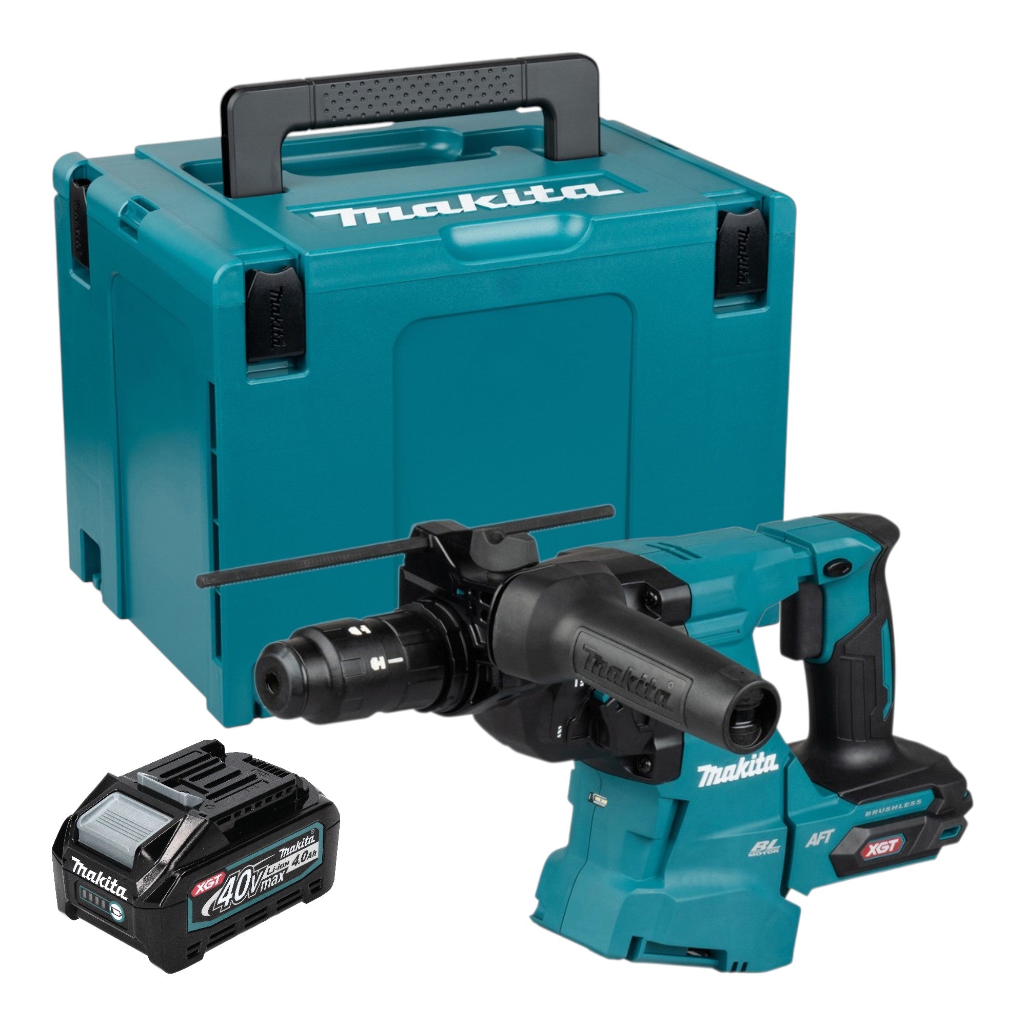 Makita HR 012 GM101 Akku Kombihammer 40 V max 3 3 J SDS plus Brushless 1x Akku 4 0 Ah Makpac ohne Ladegeraet 0 - toolbrothers
