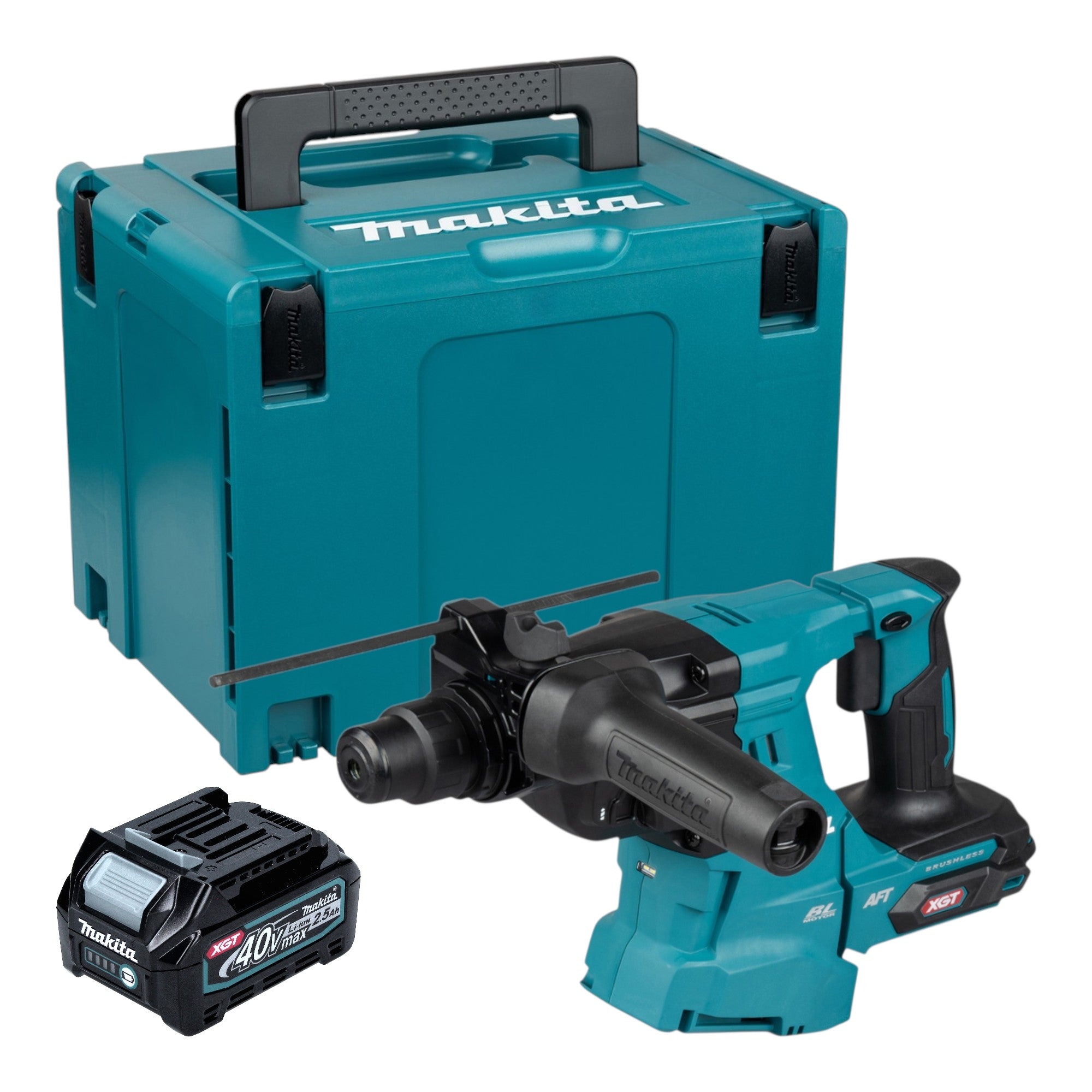 Makita HR 011 GD101 Akku Kombihammer 40 V max 3 3 J SDS plus Brushless 1x Akku 2 5 Ah Makpac ohne Ladegeraet 0 - toolbrothers