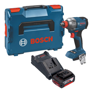 Bosch GDX 18V-285 Professional Akku Drehschlagschrauber 18 V 285 Nm + 1x Akku 5,0 Ah + Ladegerät + L-Boxx