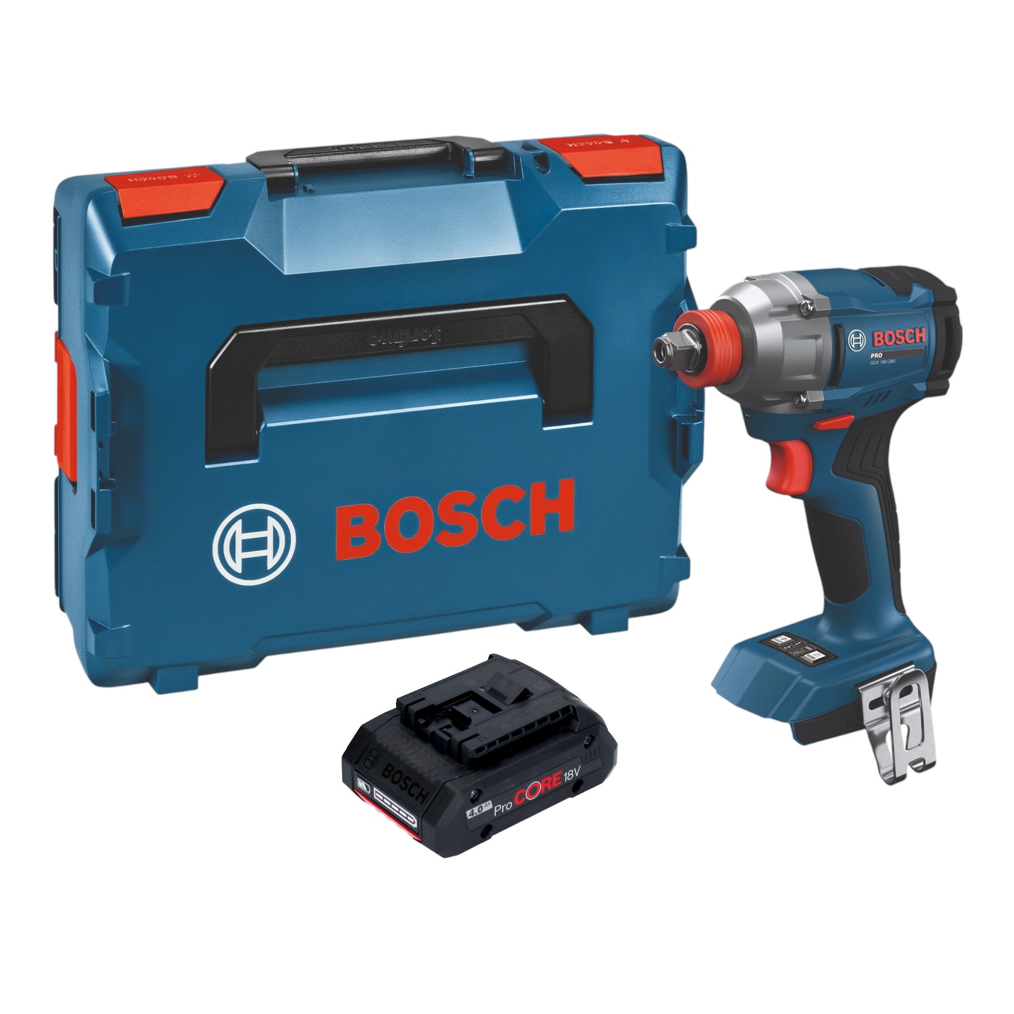 Bosch GDX 18V 285 Professional Akku Drehschlagschrauber 18 V 285 Nm 1x ProCORE Akku 4 0 Ah L Boxx ohne Ladegeraet 0 - toolbrothers
