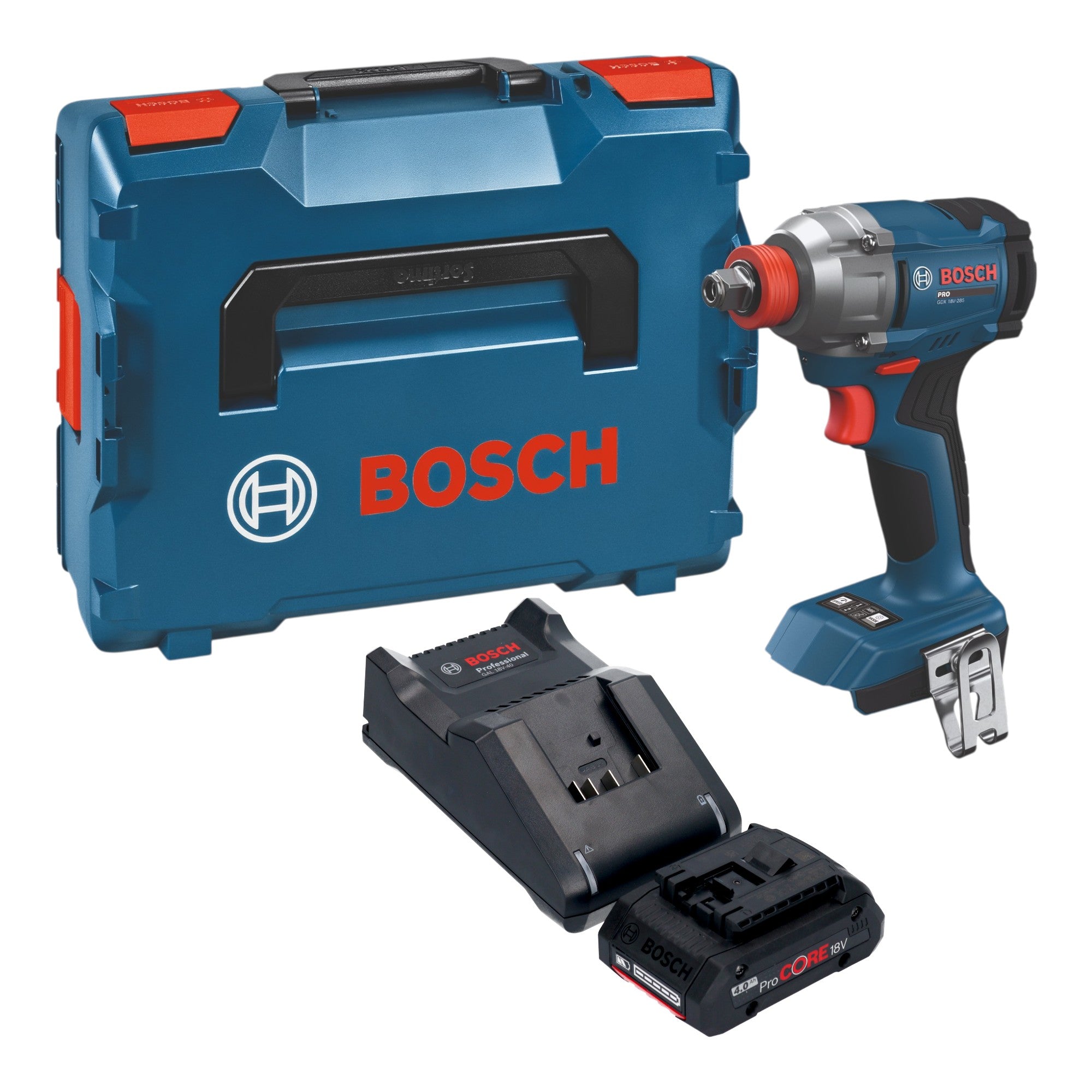 Bosch GDX 18V 285 Professional Akku Drehschlagschrauber 18 V 285 Nm 1x ProCORE Akku 4 0 Ah Ladegeraet L Boxx 0 - toolbrothers