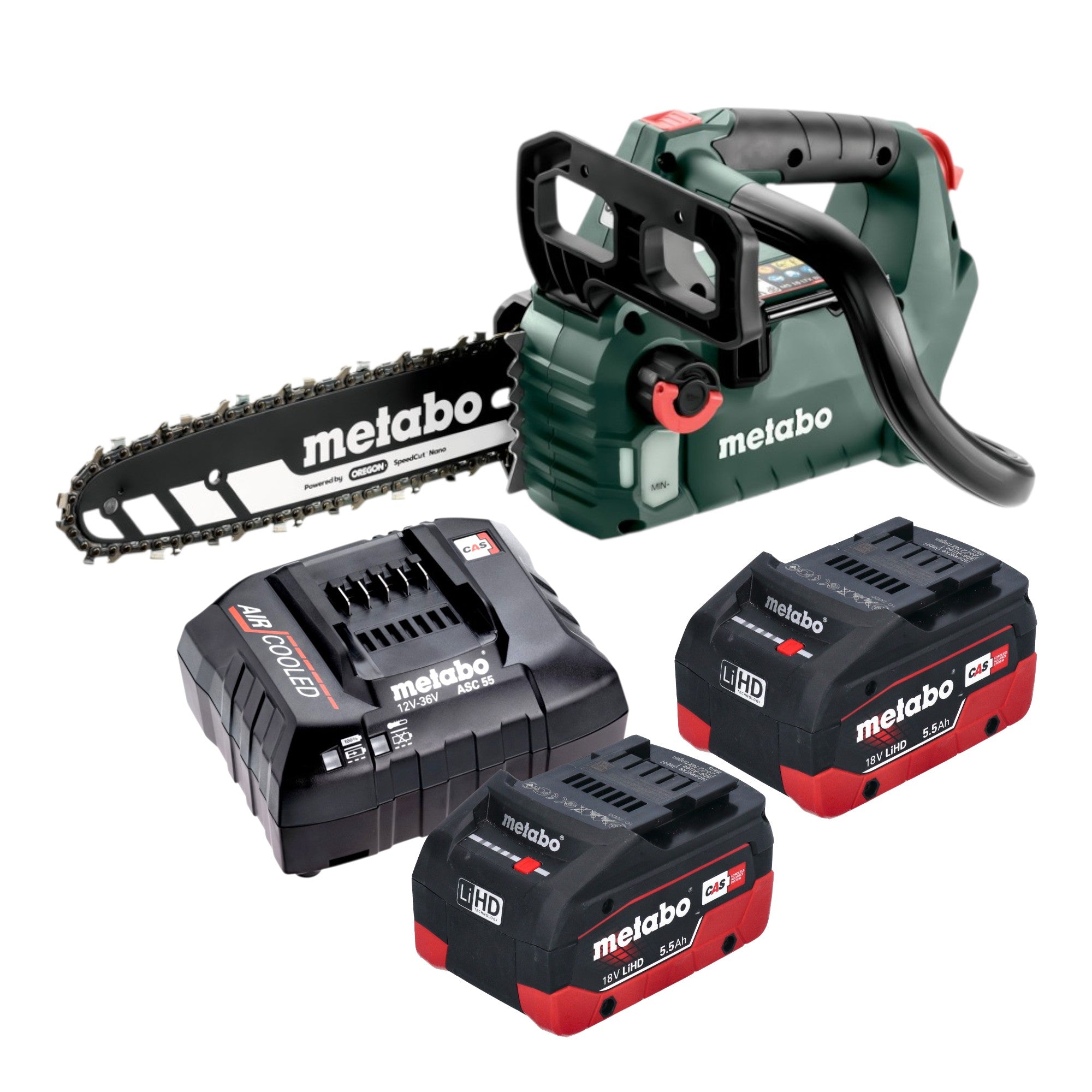 Metabo MS 18 LTX BL 25 Akku Kettensaege 18 V 25 cm Brushless 2x LiHD Akku 5 5 Ah Ladegeraet 0 - toolbrothers