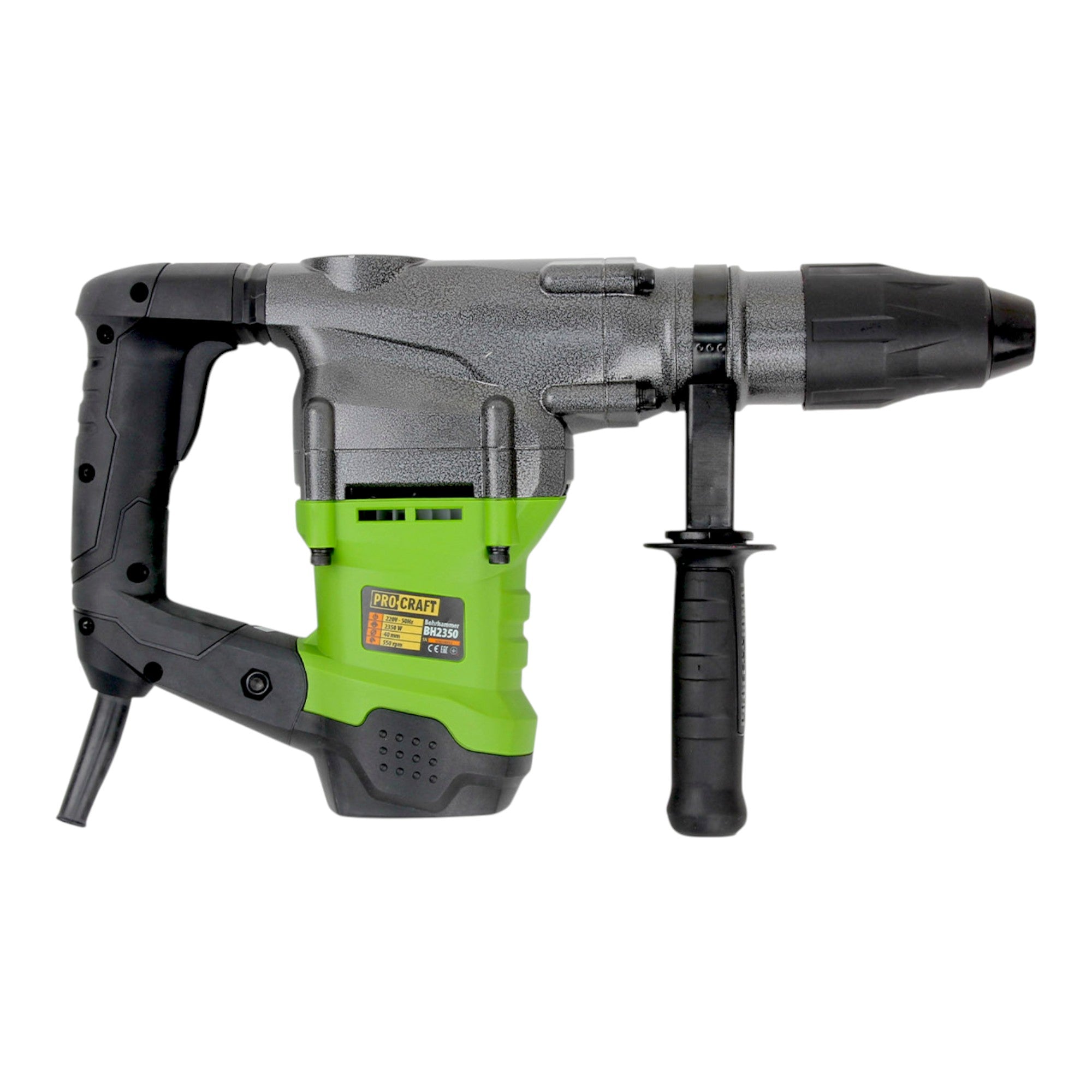 Procraft BH2350 Schlagbohrmaschine 1600 Watt 10 J SDS Max Koffer 1 - toolbrothers