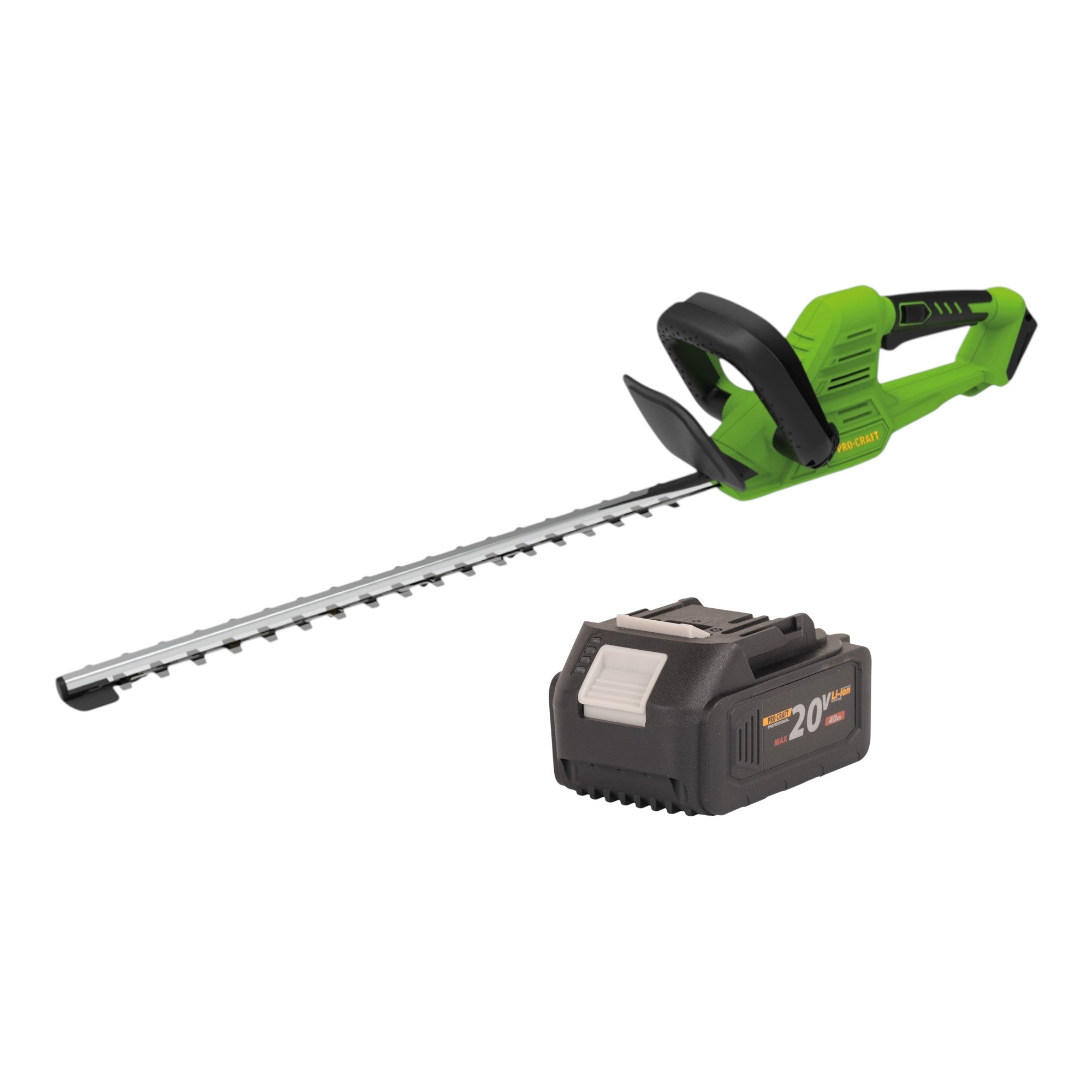 Procraft PZA26bb Akku Heckenschere 20 V 550 mm Brushless 1x Akku 4 0 Ah ohne Ladegeraet 0 - toolbrothers
