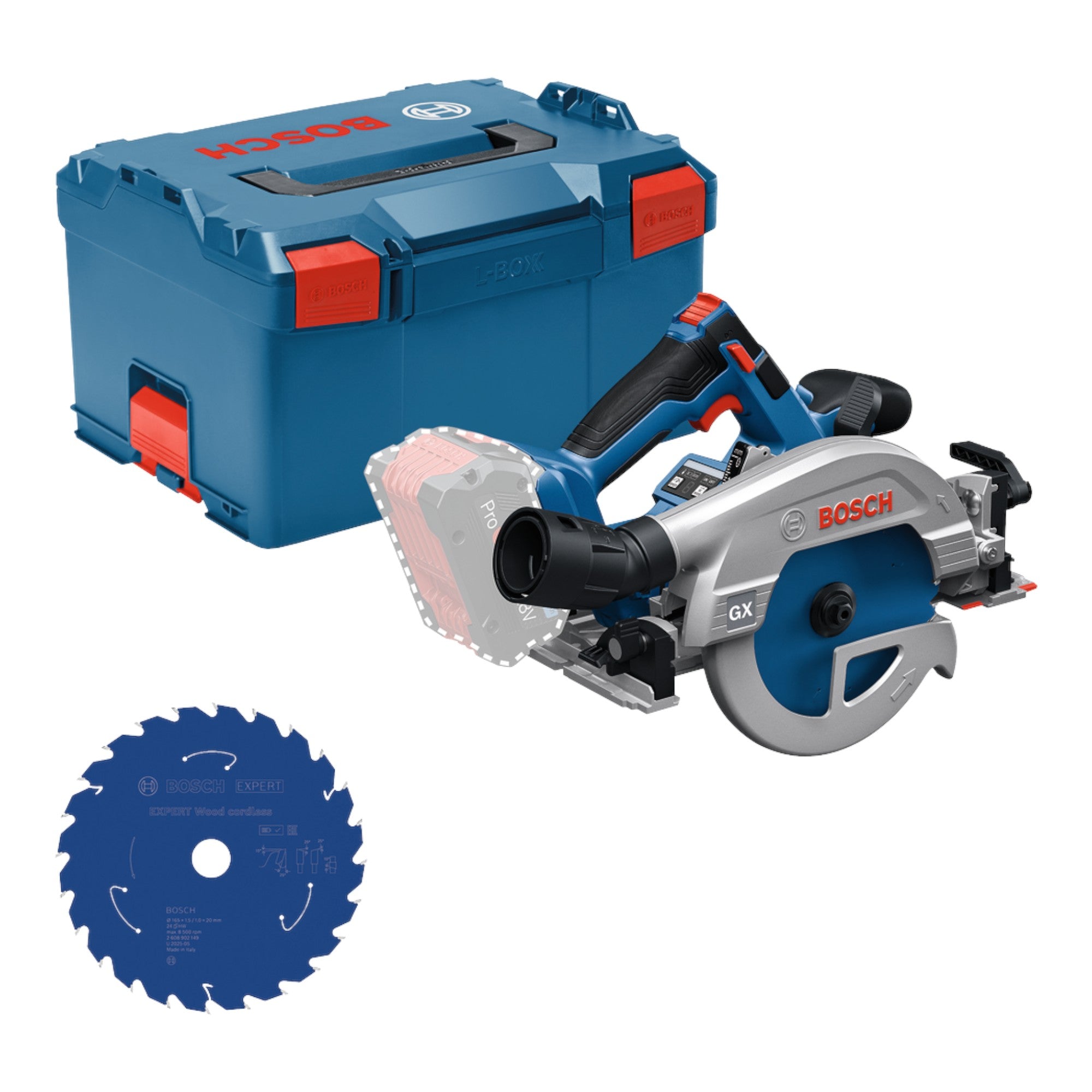 Bosch GKS 18V 57 2 GX Professional Akku Kreissaege 18 V 165 mm 0615A500DZ Brushless L Boxx ohne Akku ohne Ladegeraet 0 - toolbrothers