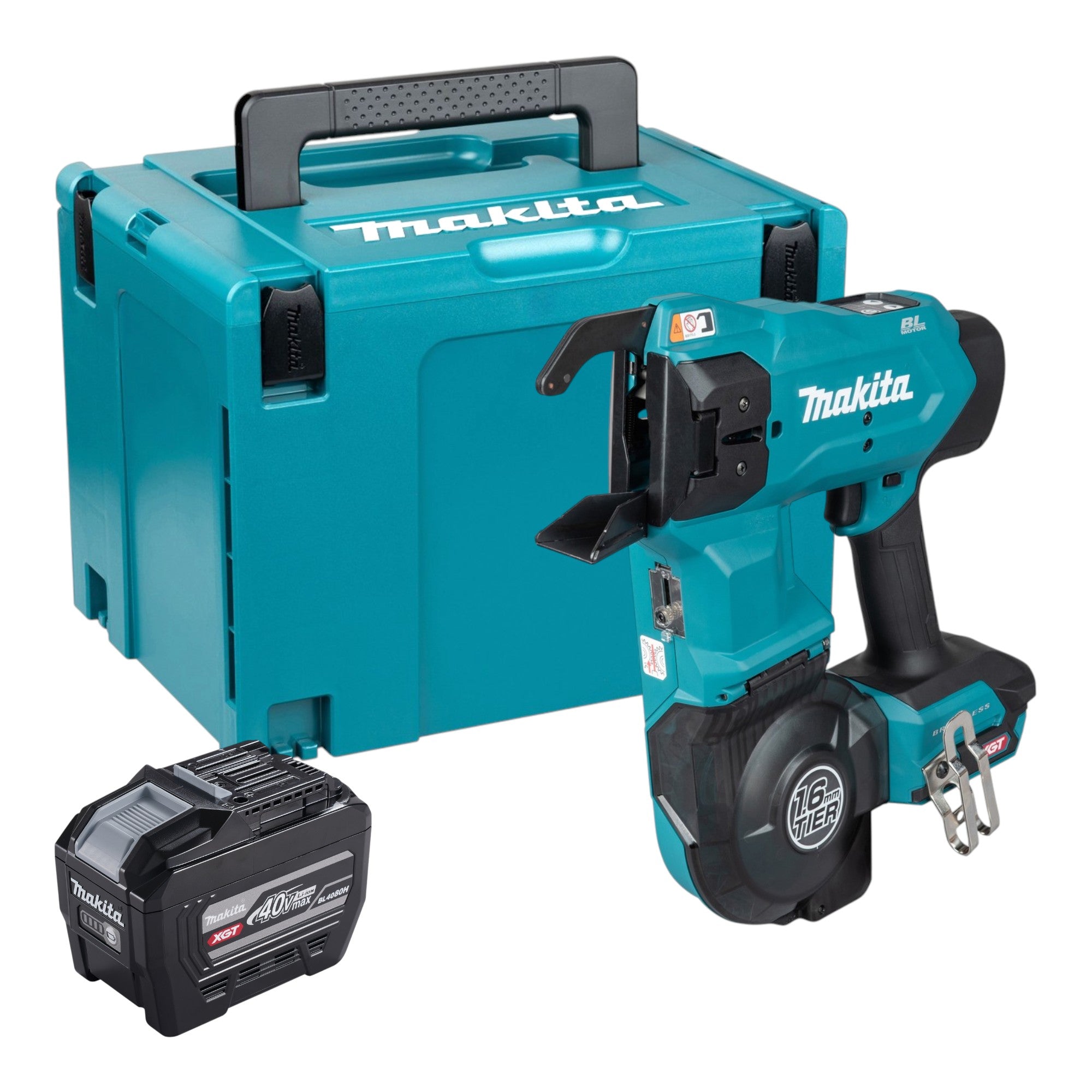 Makita TR 001 GE1 Akku Bewehrungsverbinder 40 V max 1 6 mm Brushless 1x Akku 8 0 Ah Makpac ohne Ladegeraet 0 - toolbrothers