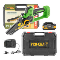 Procraft PKA35 Akku Astsaege Kettensaege 20 V 152 mm Brushless 1x Akku 4 0 Ah Ladegeraet Koffer 0 - toolbrothers