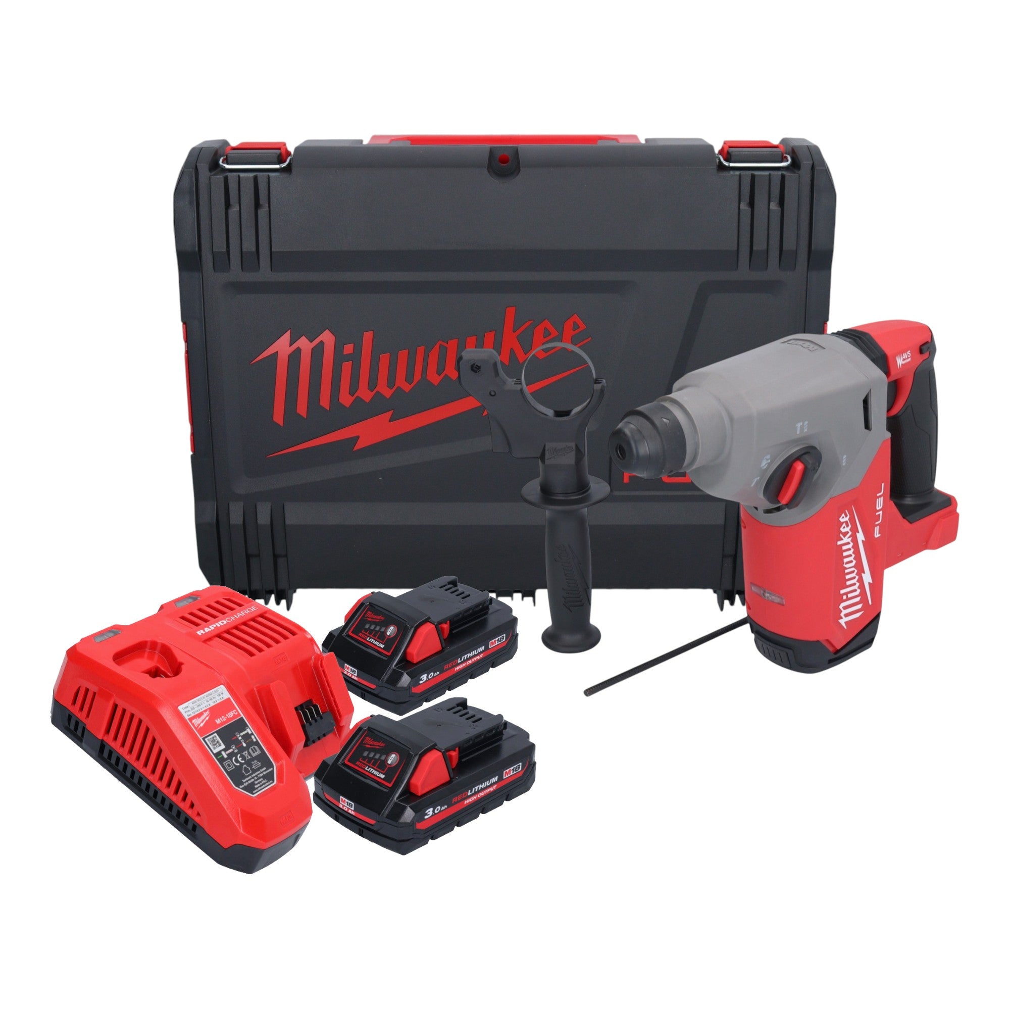 Milwaukee M18 FH 302X Akku Bohrhammer 18 V 2 5 J SDS plus Brushless 2x Akku 3 0 Ah Ladegeraet HD Box 0 - toolbrothers