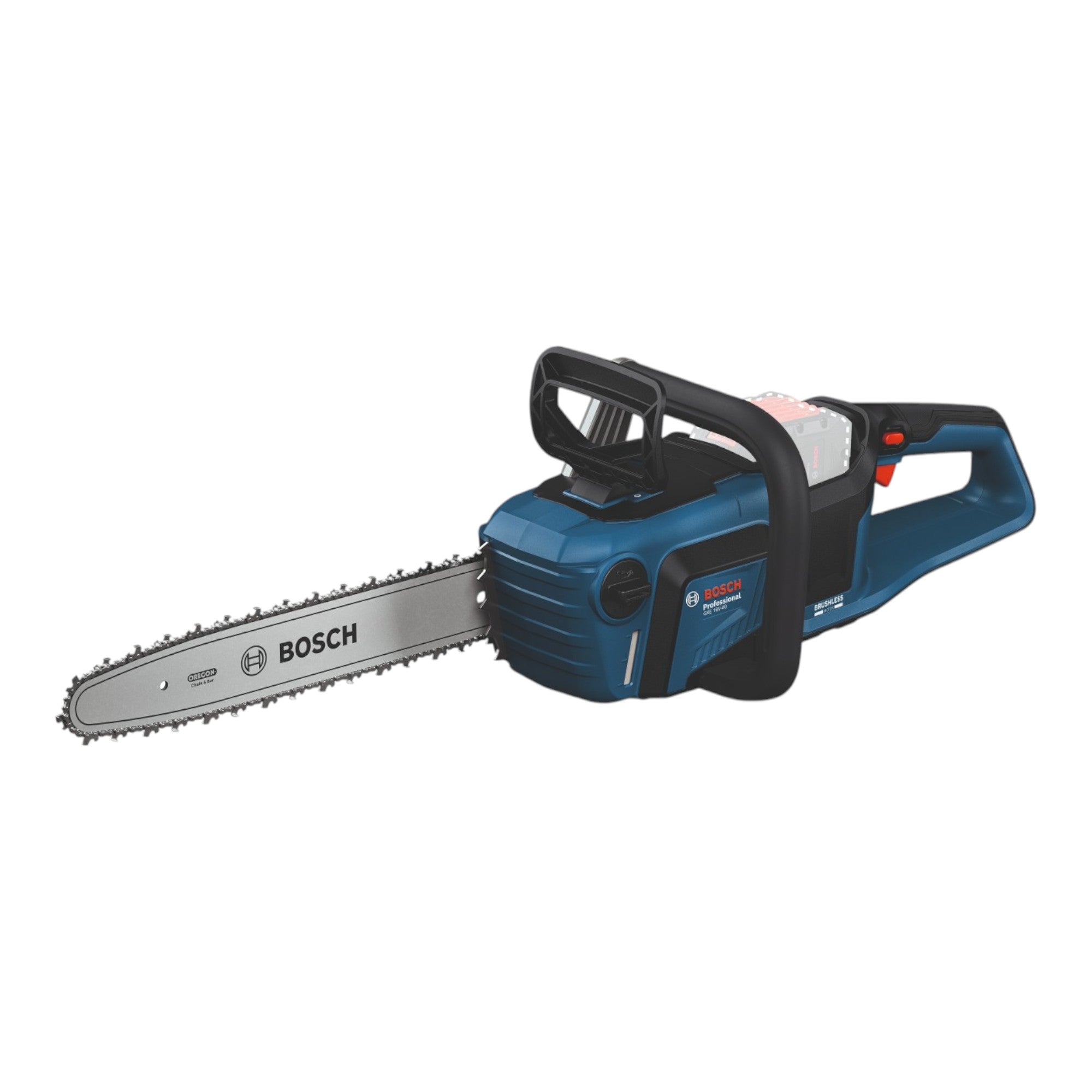 Bosch GKE 18V 40 Professional Akku Kettensaege 18 V 40 cm Brushless 2x Akku 5 0 Ah Ladegeraet 3 - toolbrothers