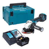 Makita DGA 511 Z Akku Winkelschleifer 18 V 125 mm Brushless 1x Akku 9 0 Ah Ladegeraet Makpac 0 - toolbrothers