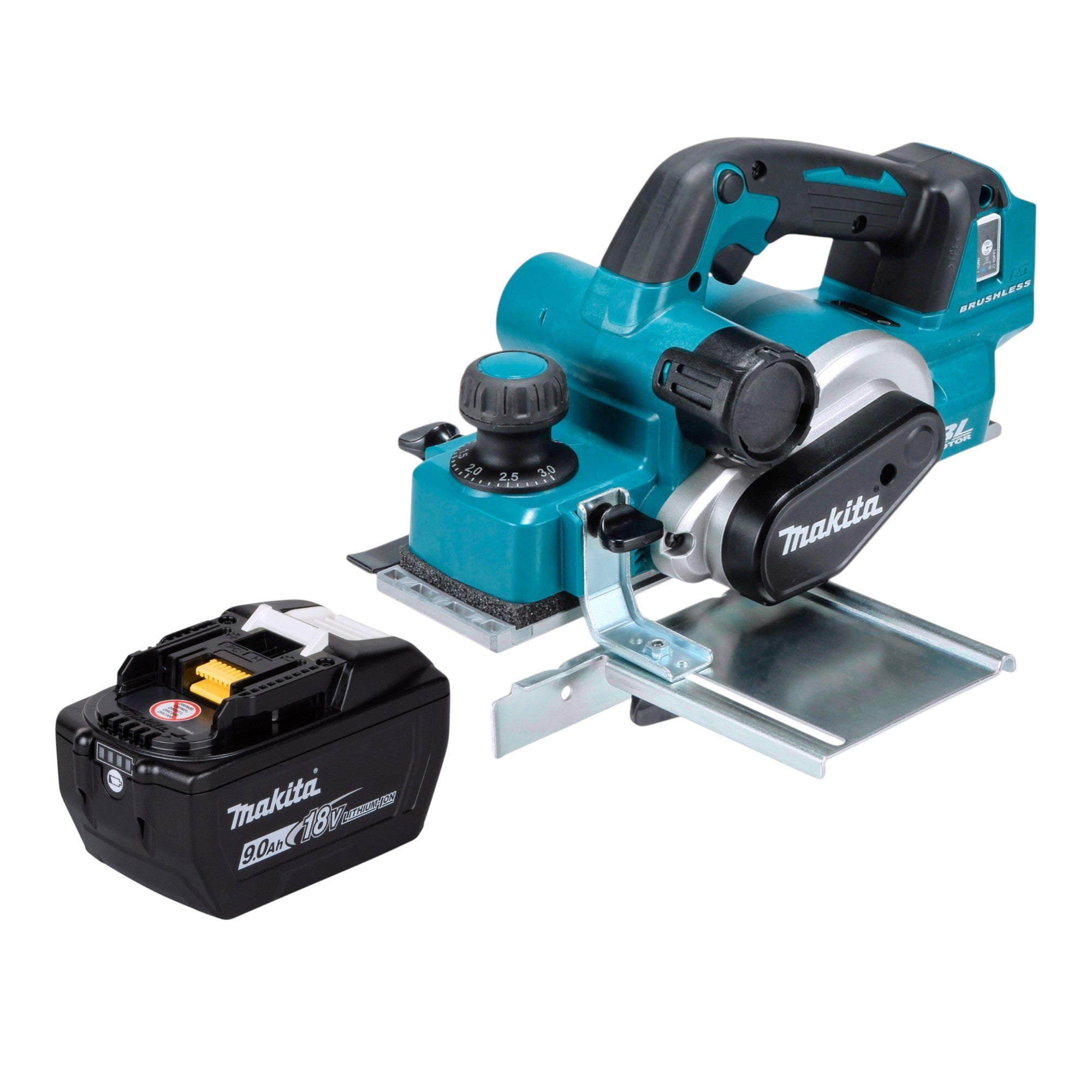Makita DKP 181 Z Akku Hobel 18 V 82 mm Brushless 1x Akku 9 0 Ah ohne Ladegeraet 0 - toolbrothers