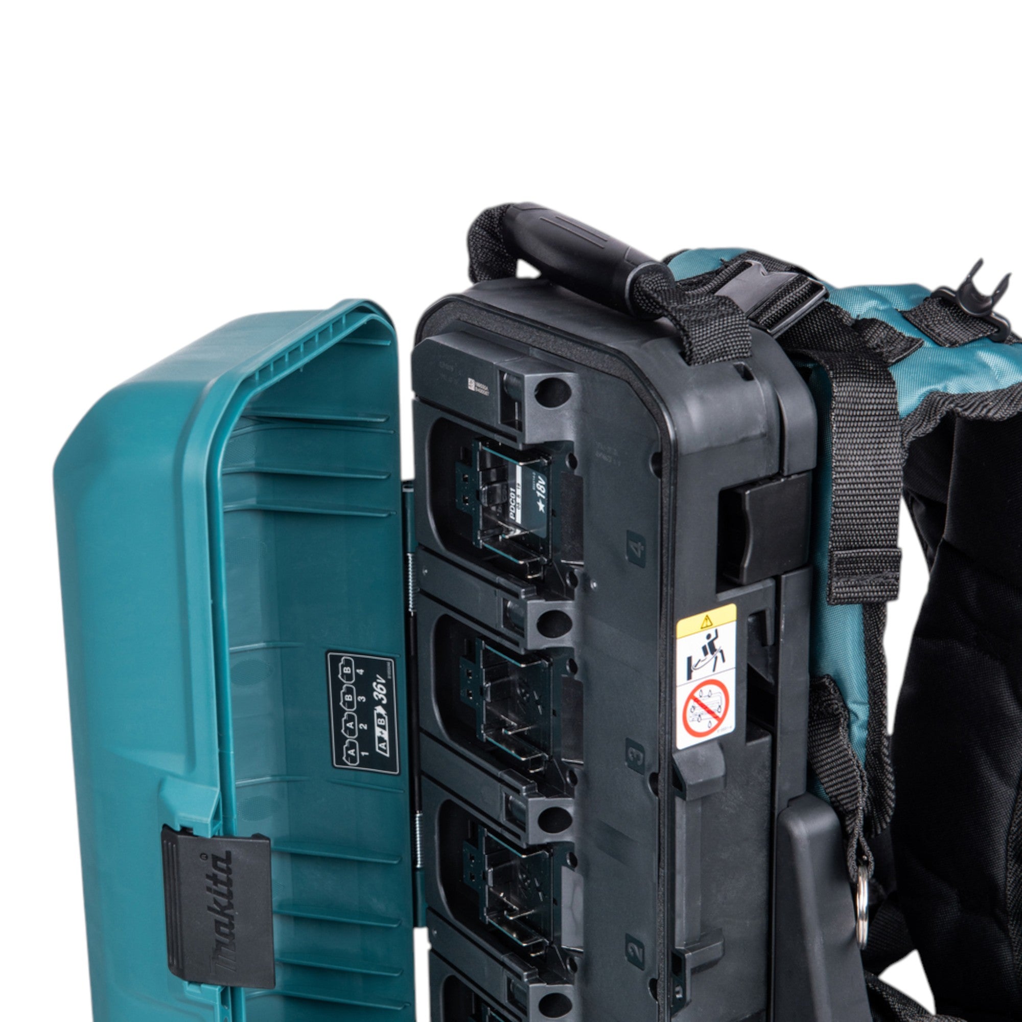 Makita PDC 01 Akku Rucksack 36 V 2x 18 V Akku Adapter 18V 4x Akku 3 0 Ah Ladegeraet 4 - toolbrothers