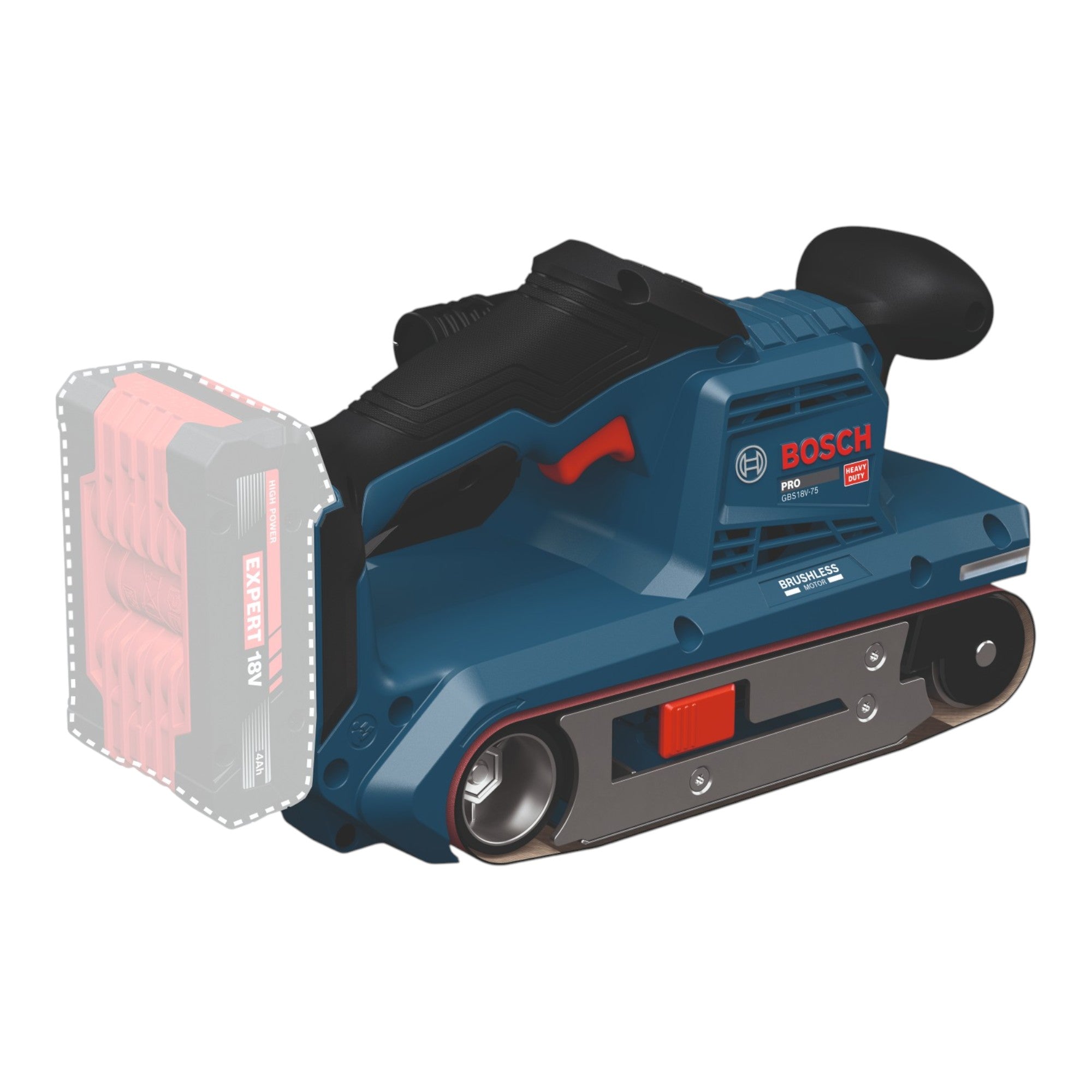 Bosch GBS 18V 75 Akku Bandschleifer 18 V 76 x 533 mm Brushless 2x Akku 5 0 Ah Ladegeraet 3 - toolbrothers