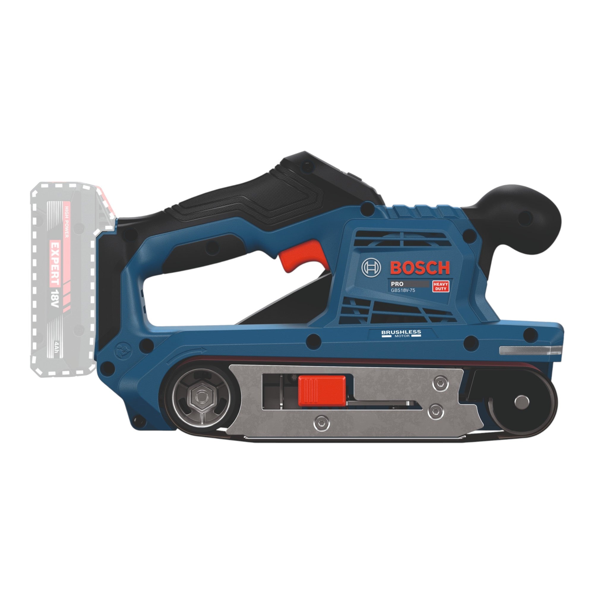 Bosch GBS 18V 75 Akku Bandschleifer 18 V 76 x 533 mm Brushless 2x ProCORE Akku 4 0 Ah Ladegeraet 1 - toolbrothers