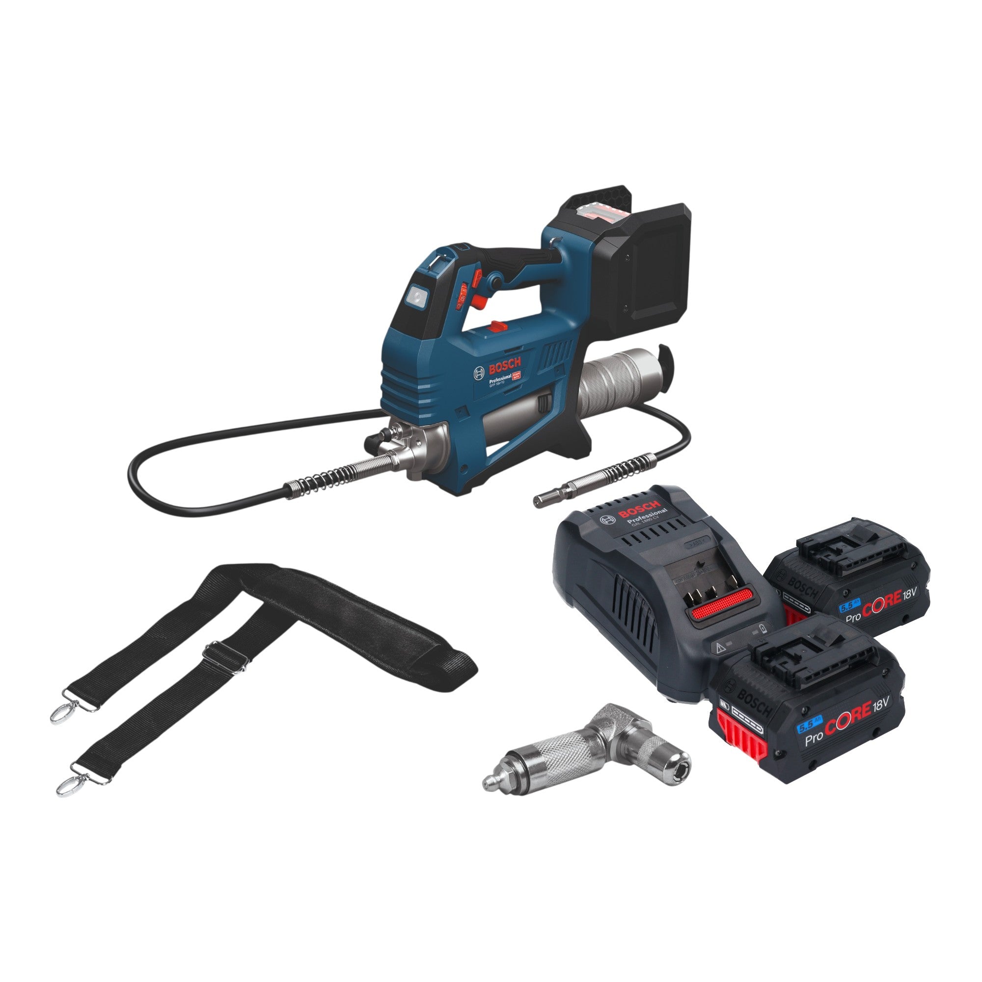 Bosch GFP 18V 10 Akku Fettpresse 18 V 10000 psi 2x ProCORE Akku 5 5 Ah Ladegeraet 0 - toolbrothers