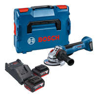 Bosch GWS 18V 10 P Professional Akku Winkelschleifer 18 V 125 mm Brushless 2x Akku 5 0 Ah Ladegeraet L Boxx 0 - toolbrothers