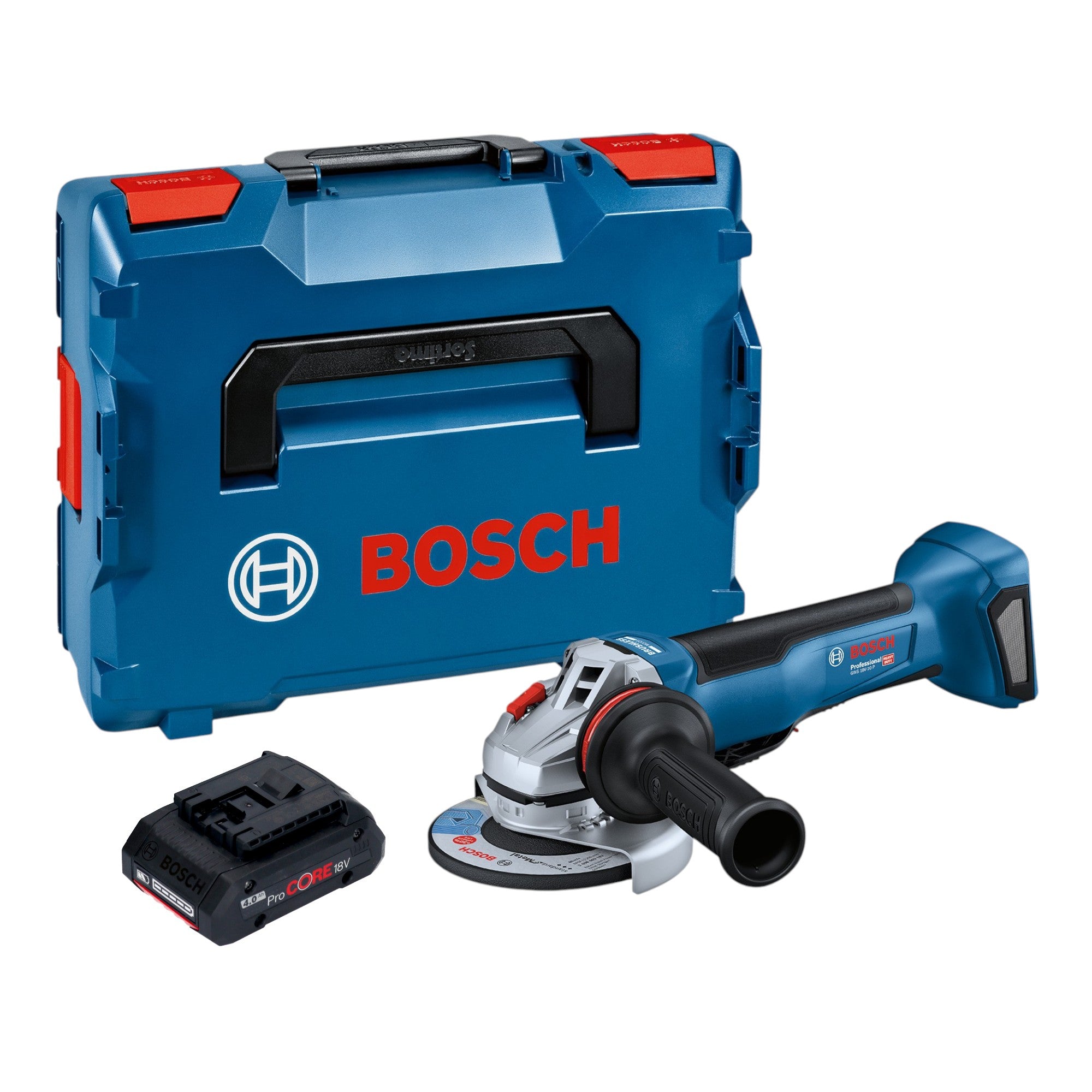 Bosch GWS 18V 10 P Professional Akku Winkelschleifer 18 V 125 mm Brushless 1x ProCORE Akku 4 0 Ah L Boxx ohne Ladegeraet 0 - toolbrothers