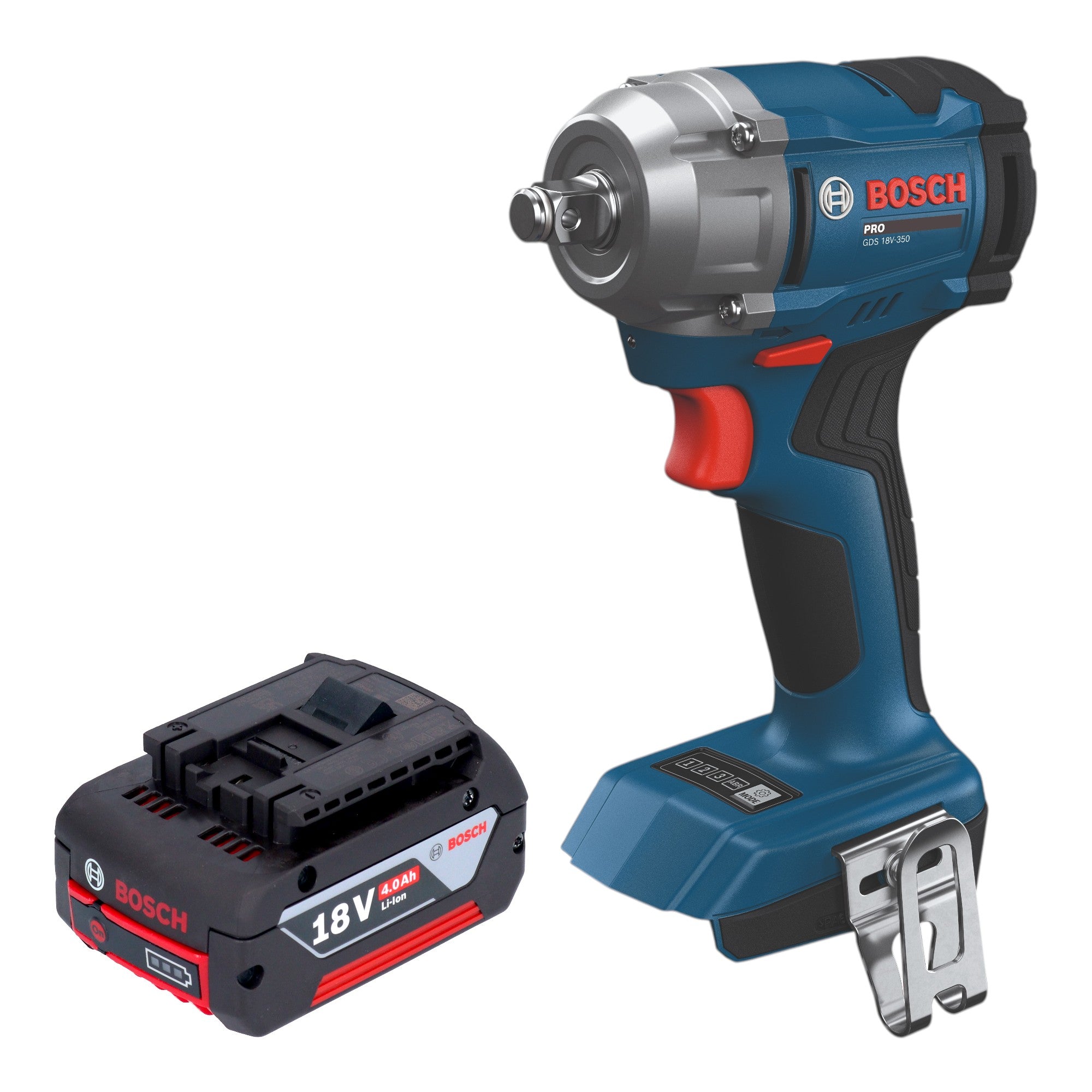 Bosch GDS 18V 350 Professional Akku Drehschlagschrauber 18 V 350 Nm 1 2 Brushless 1x Akku 4 0 Ah ohne Ladegeraet 0 - toolbrothers