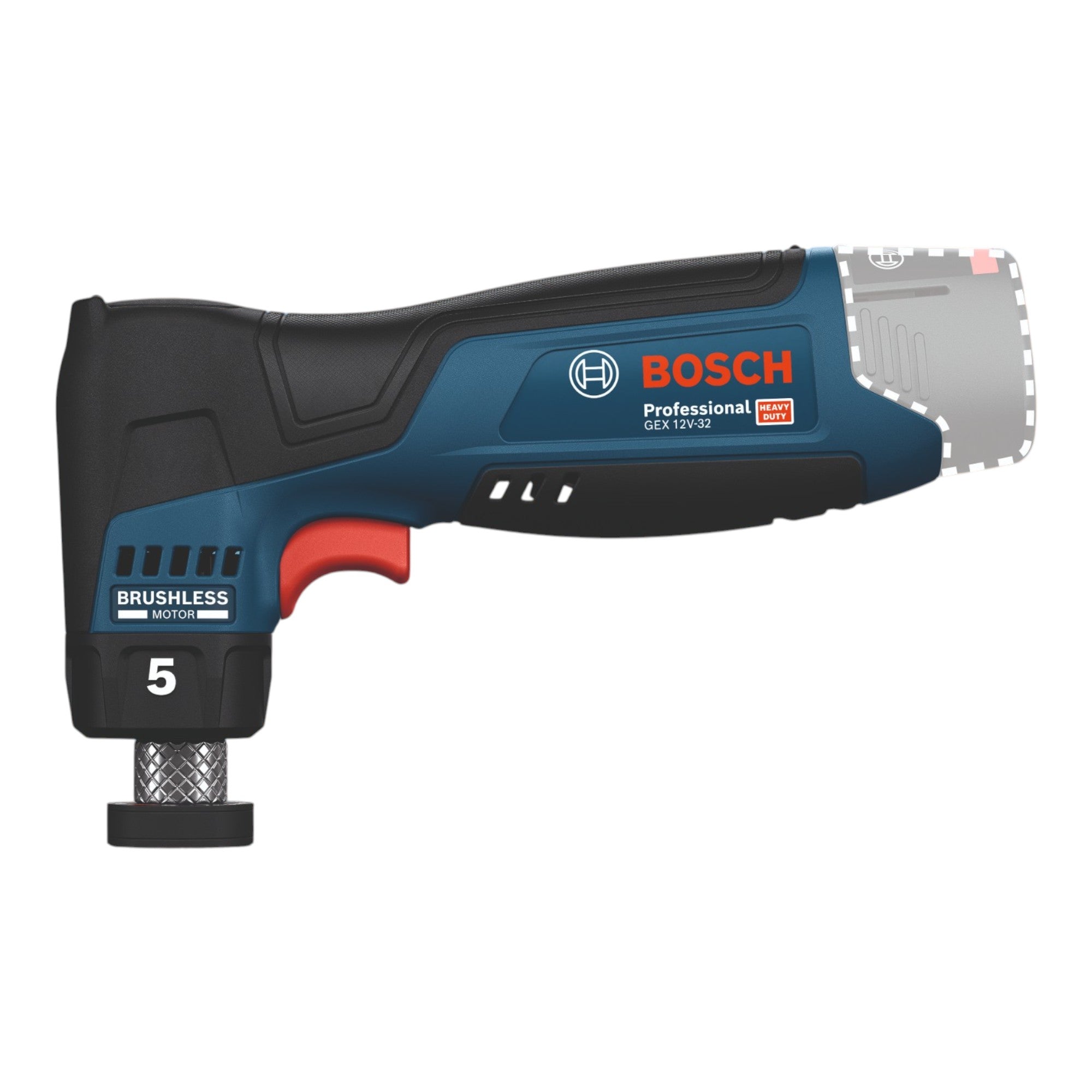 Bosch GEX 12V 32 Akku Exzenterschleifer 12 V 32 mm Brushless 1x Akku 6 0 Ah ohne Ladegeraet 1 - toolbrothers