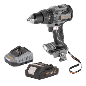 Procraft Industrial CD20B-BB Akku Schlagbohrschrauber 20 V 150 Nm Brushless + 1x Akku 2,0 Ah + Ladegerät