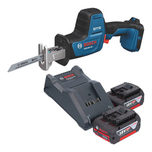 Bosch GSA 18V-24 Professional Akku Säbelsäge 18 V 230 mm Brushless + 2x Akku 4,0 Ah + Ladegerät