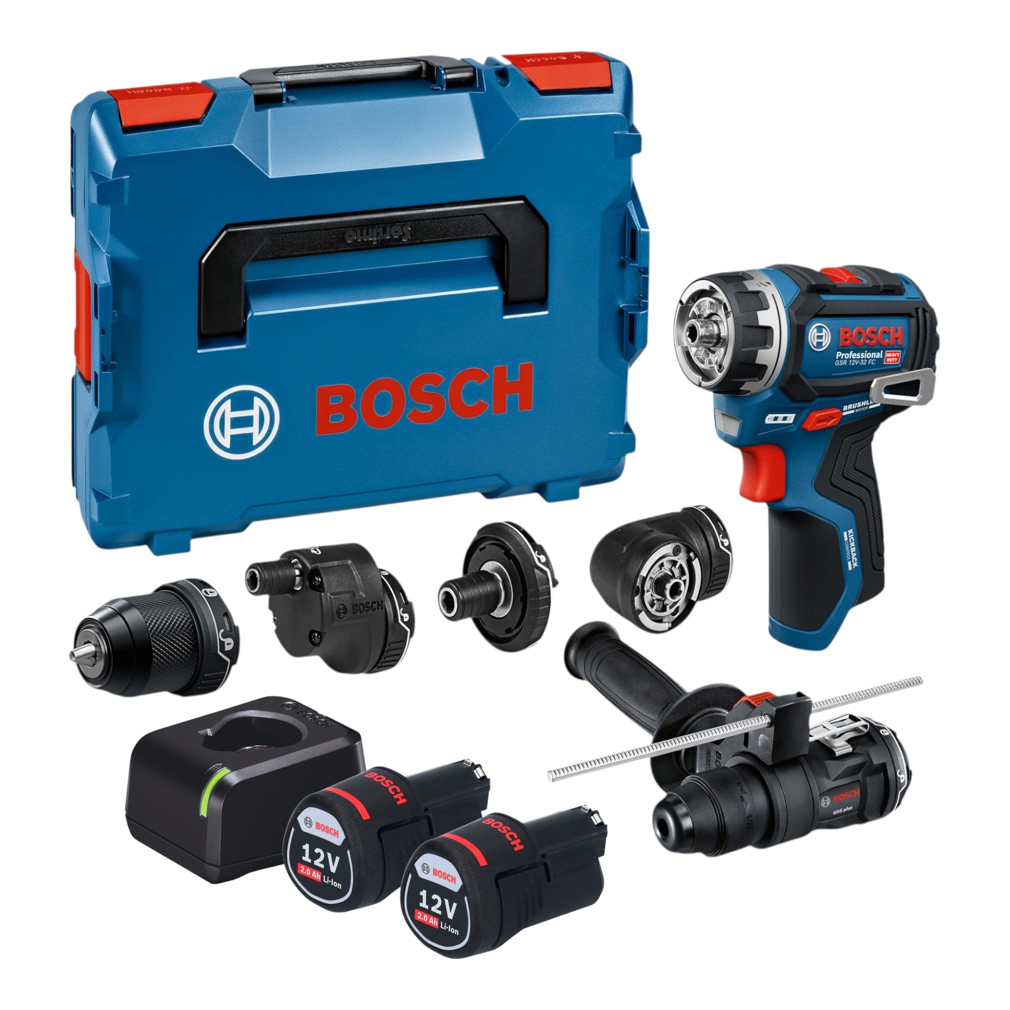 Bosch GSR 12V 32 FC Akku Bohrschrauber 12 V 31 Nm Brushless 2x Akku 2 0 Ah Ladegeraet L Boxx 0 - toolbrothers