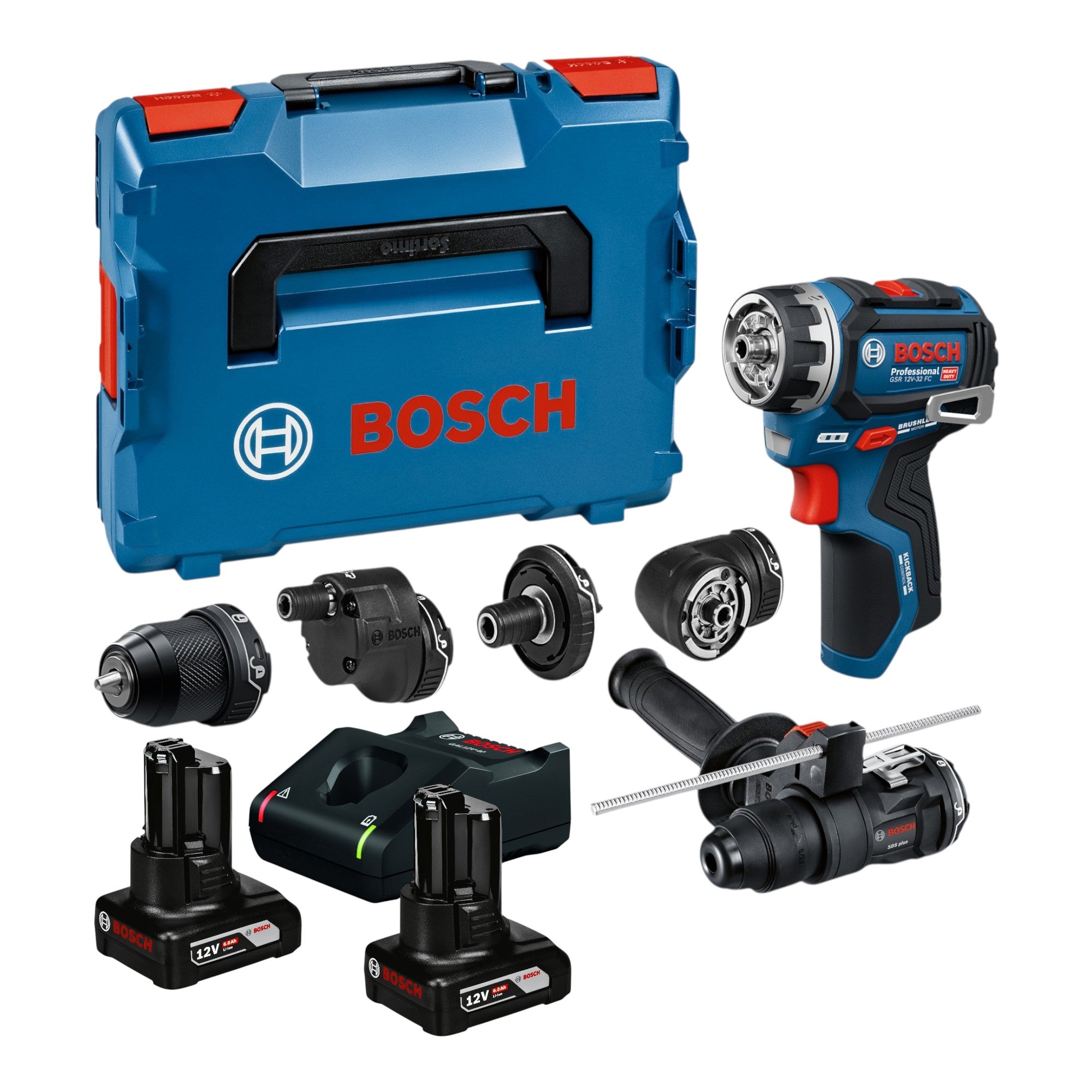 Bosch GSR 12V 32 FC Akku Bohrschrauber 12 V 31 Nm Brushless 2x Akku 6 0 Ah Ladegeraet L Boxx 0 - toolbrothers